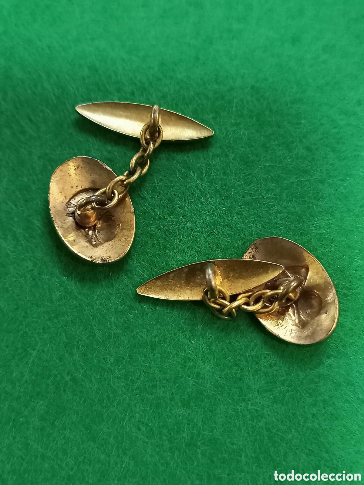 Antig&uuml;edades: Gemelos damasquinado toledano. RF-0892 - Foto 2