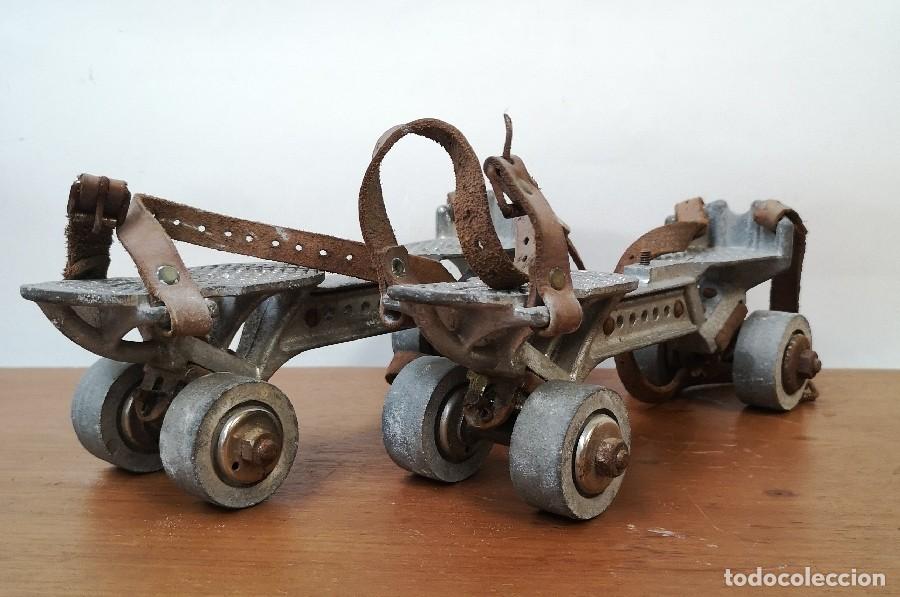 Antig&uuml;edades: Patines Antiguos de Aluminio - Foto 2