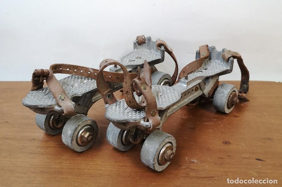Antig&uuml;edades: Patines Antiguos de Aluminio - Foto 3