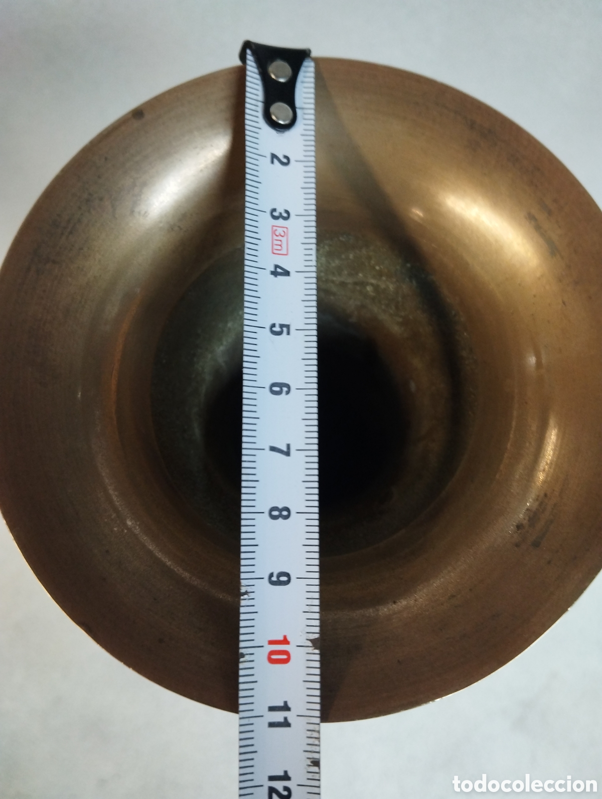 Antig&uuml;edades: JARRON DE LA INDIA DE METAL 46 CM - Foto 8