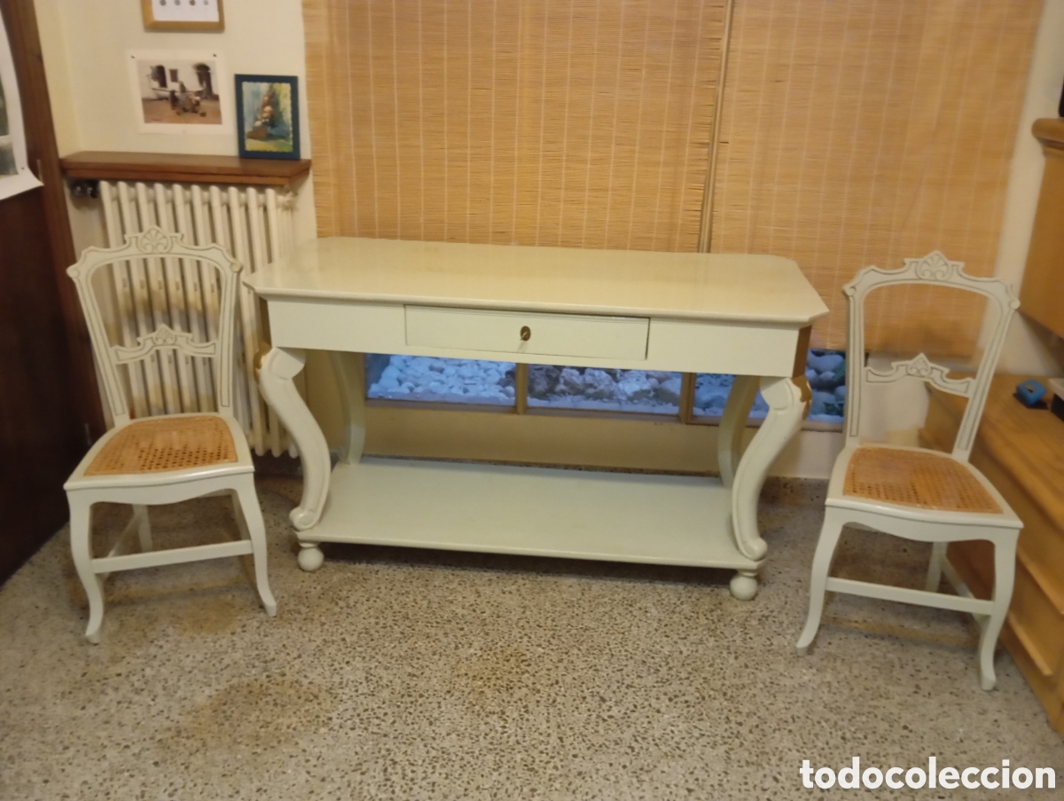 Antig&uuml;edades: Mostrador y sillas estilo Luis XV - Foto 1