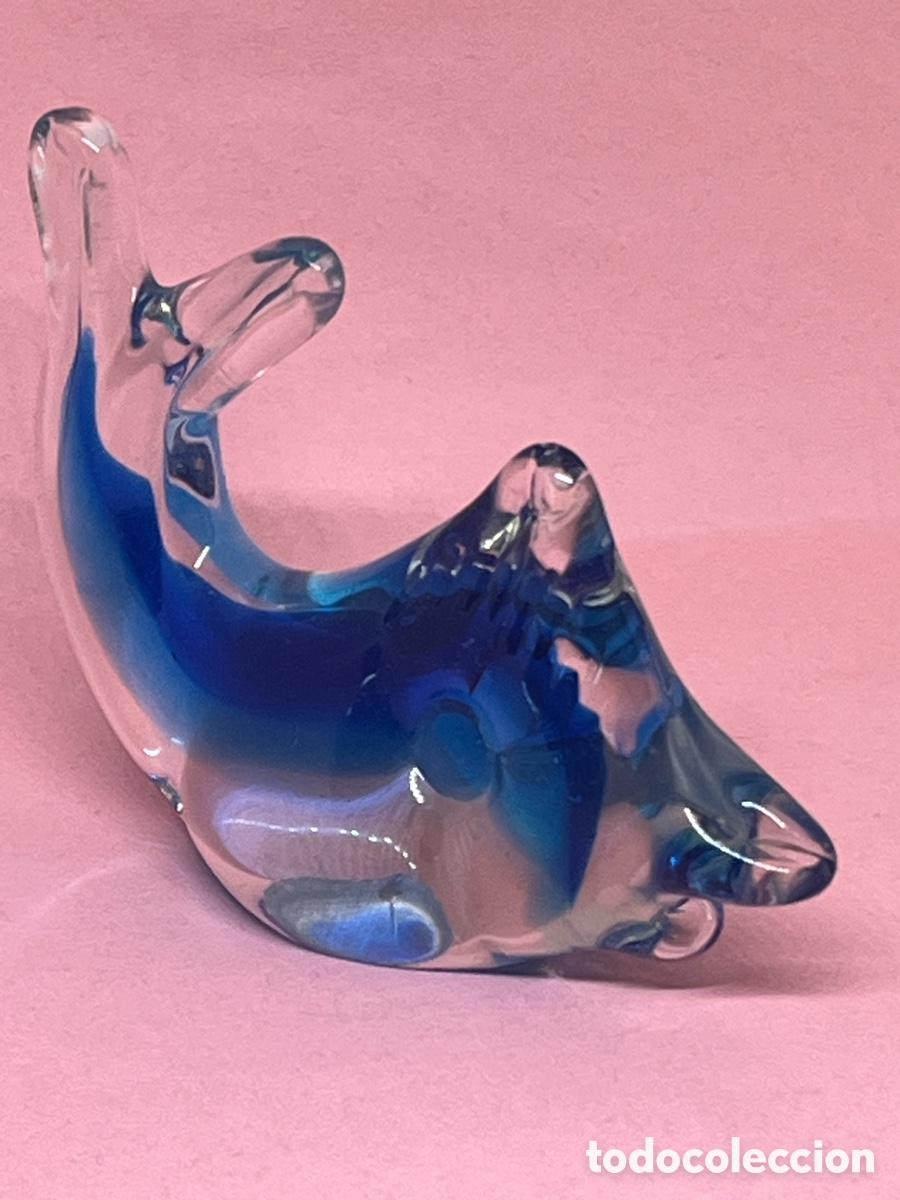 Antig&uuml;edades: FIGURA &ldquo; PEZ &ldquo; DE CRISTAL DE MURANO - Foto 2