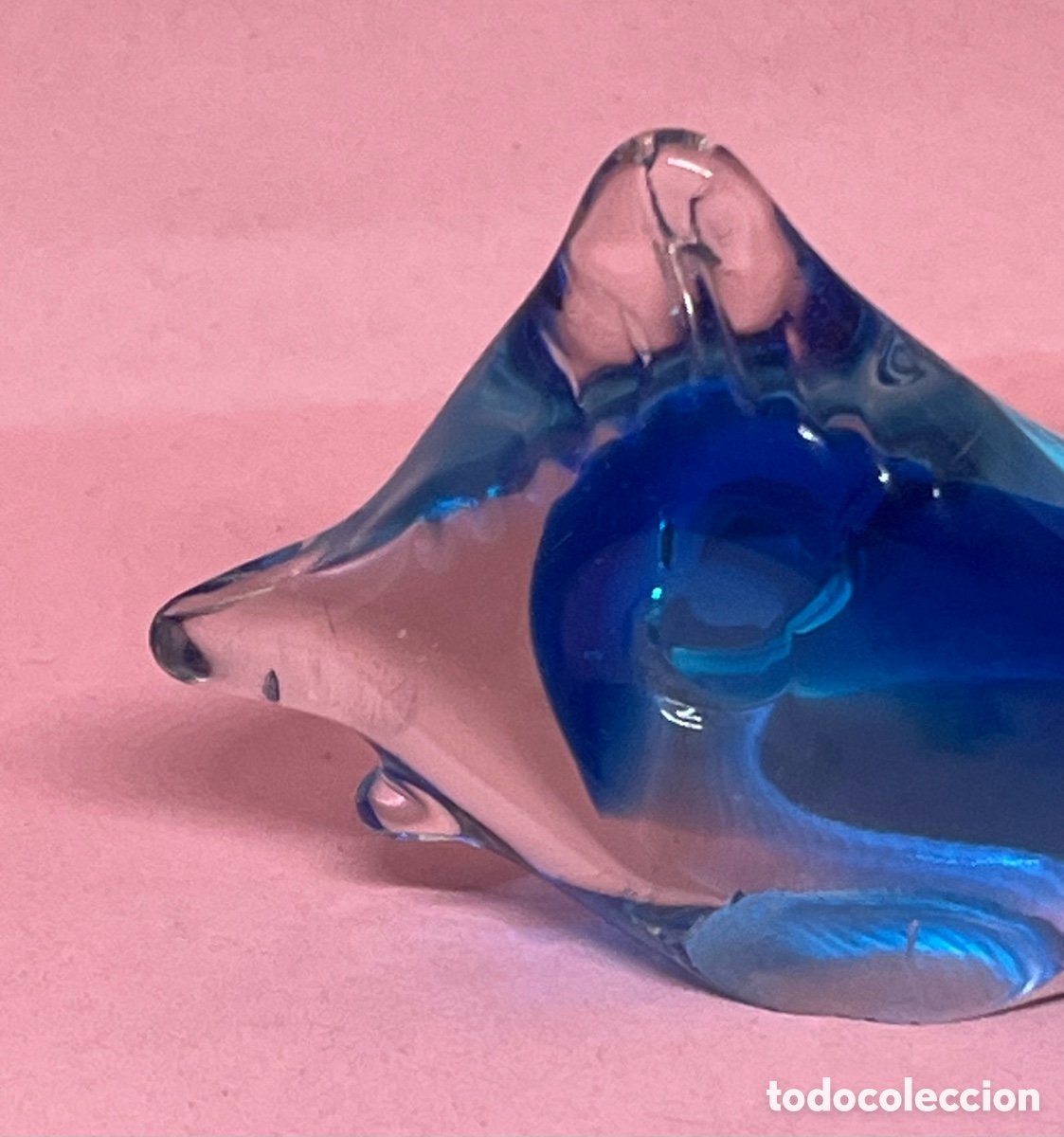 Antig&uuml;edades: FIGURA &ldquo; PEZ &ldquo; DE CRISTAL DE MURANO - Foto 3