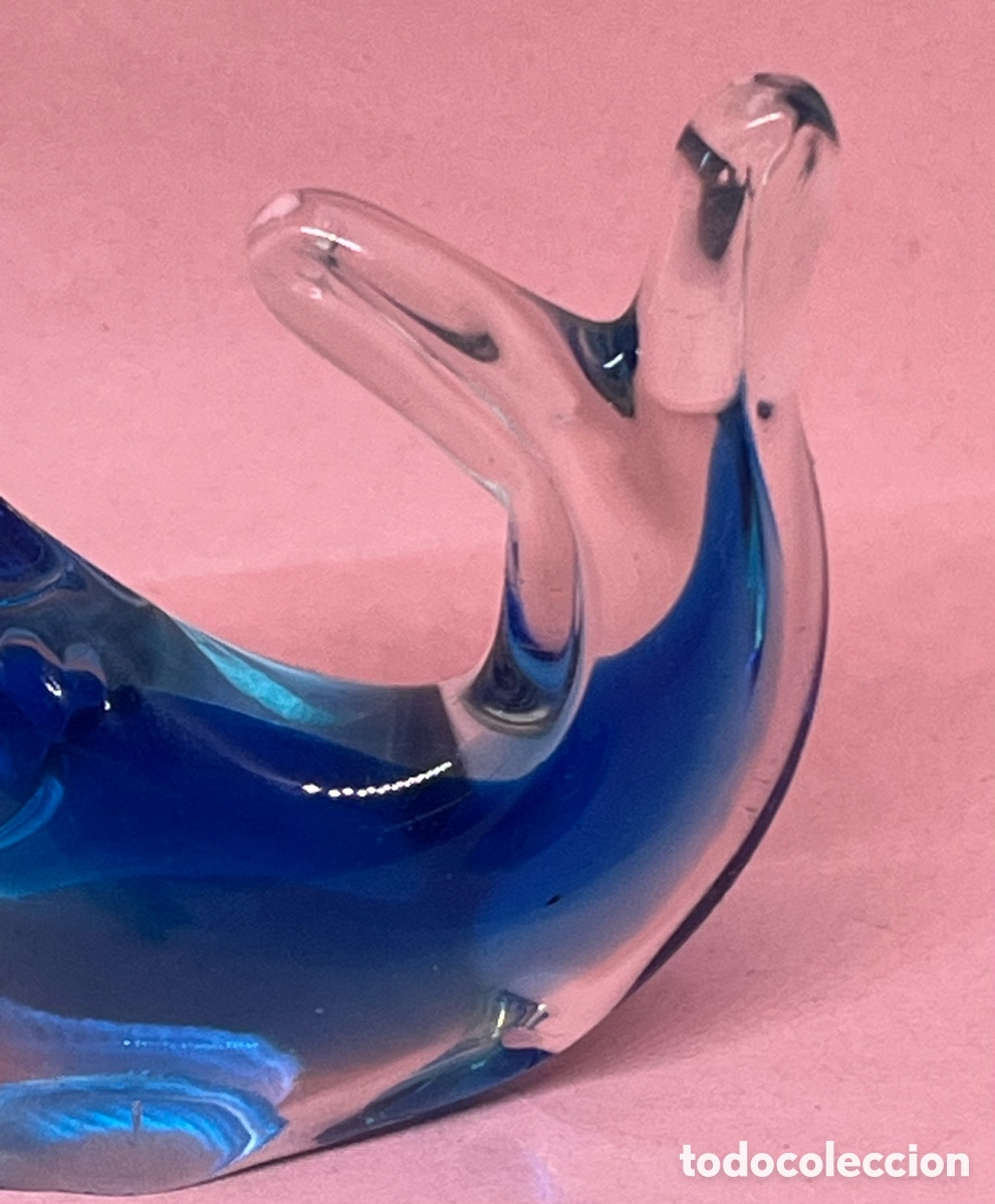 Antig&uuml;edades: FIGURA &ldquo; PEZ &ldquo; DE CRISTAL DE MURANO - Foto 4