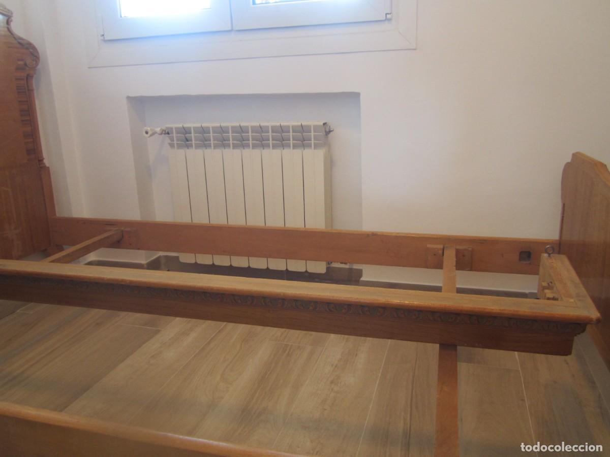 Antig&uuml;edades: Marco cortina antiguo de madera - Foto 1