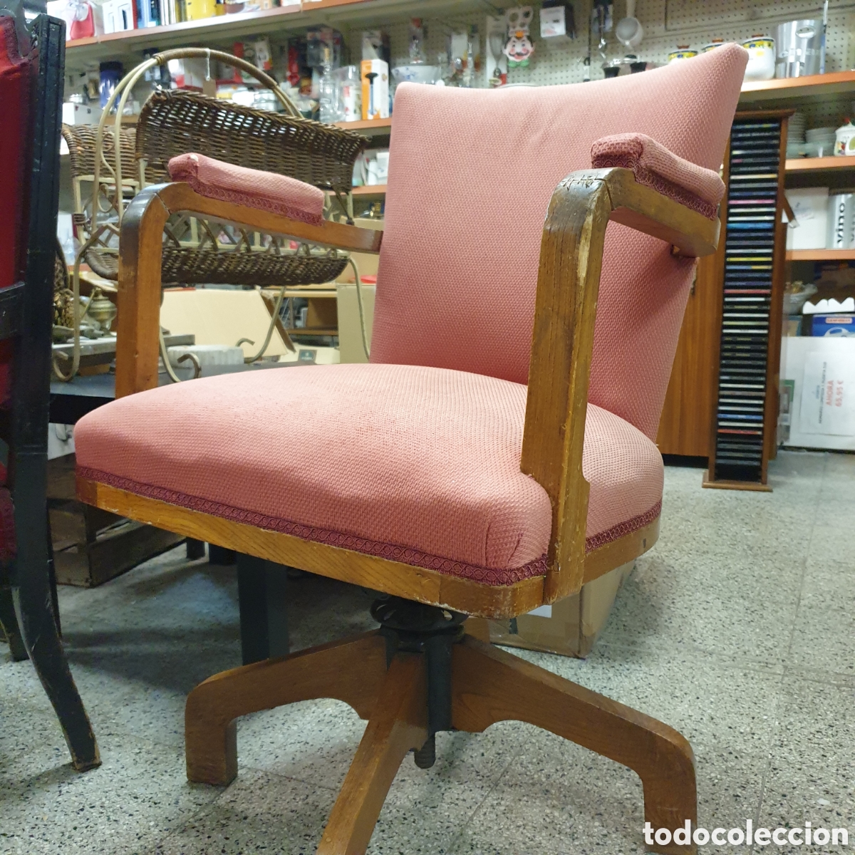 Antig&uuml;edades: Sillon de despacho giratorio - Foto 1