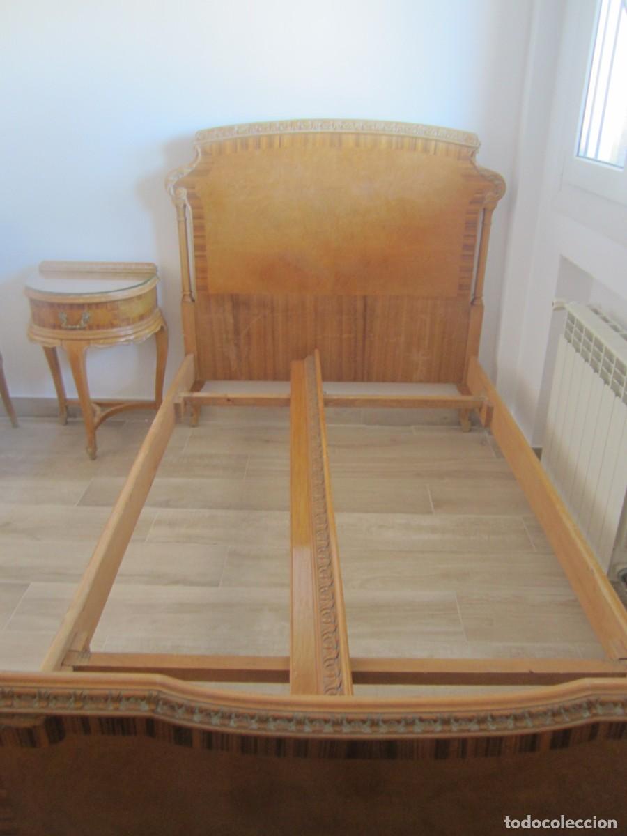 Antig&uuml;edades: Estructura cama madera antigua - Foto 1