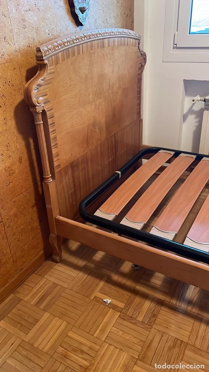 Antig&uuml;edades: Estructura cama madera antigua - Foto 3