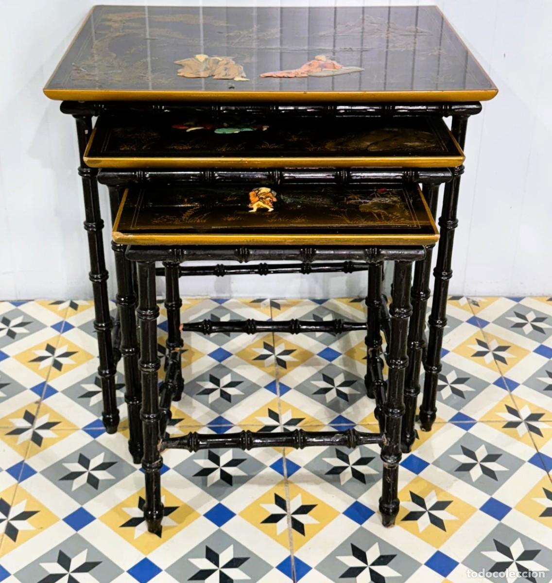 Antig&uuml;edades: Mesas nido orientales - Foto 9