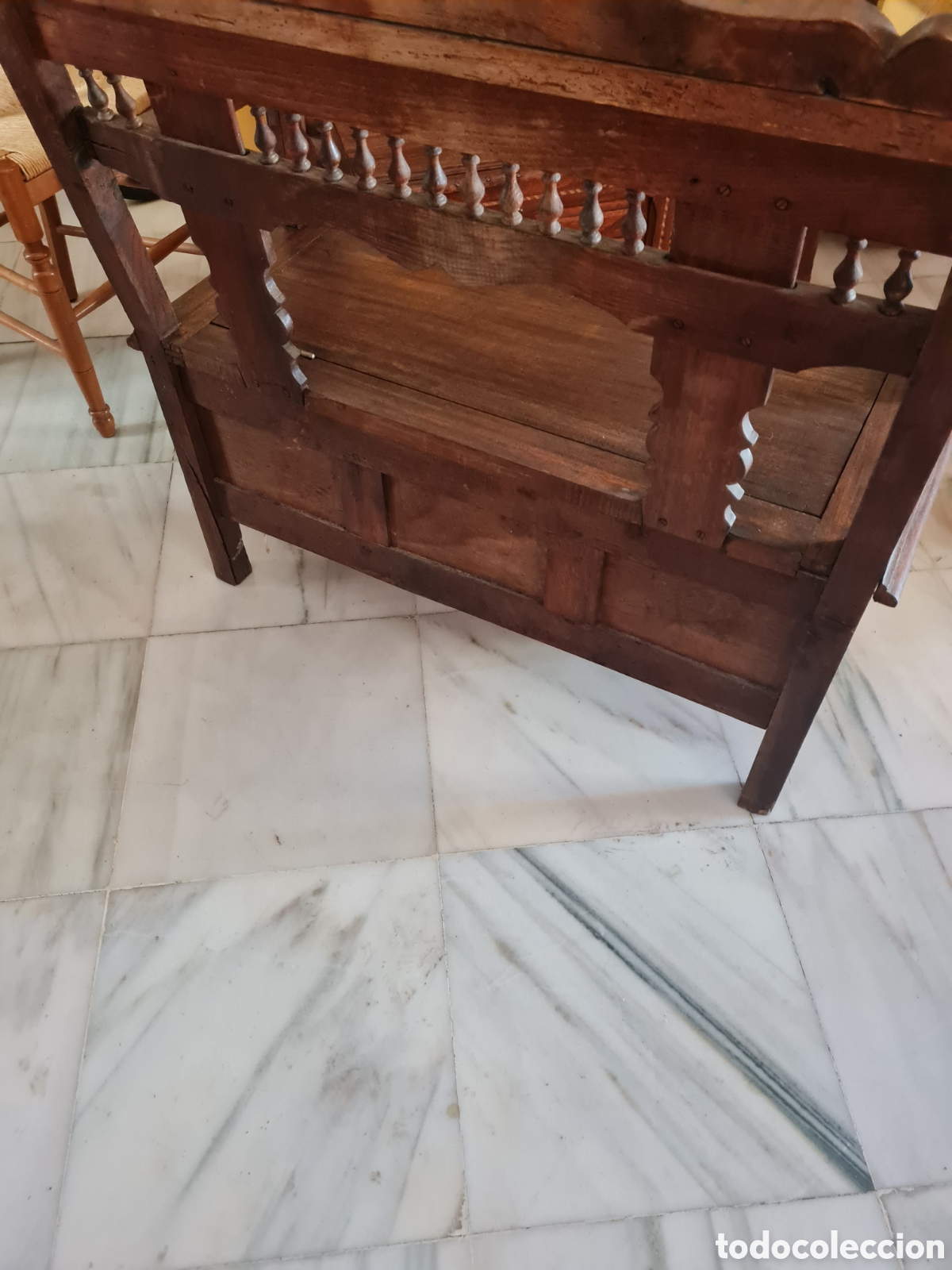 Antig&uuml;edades: Pareja de bancos en roble - Foto 3