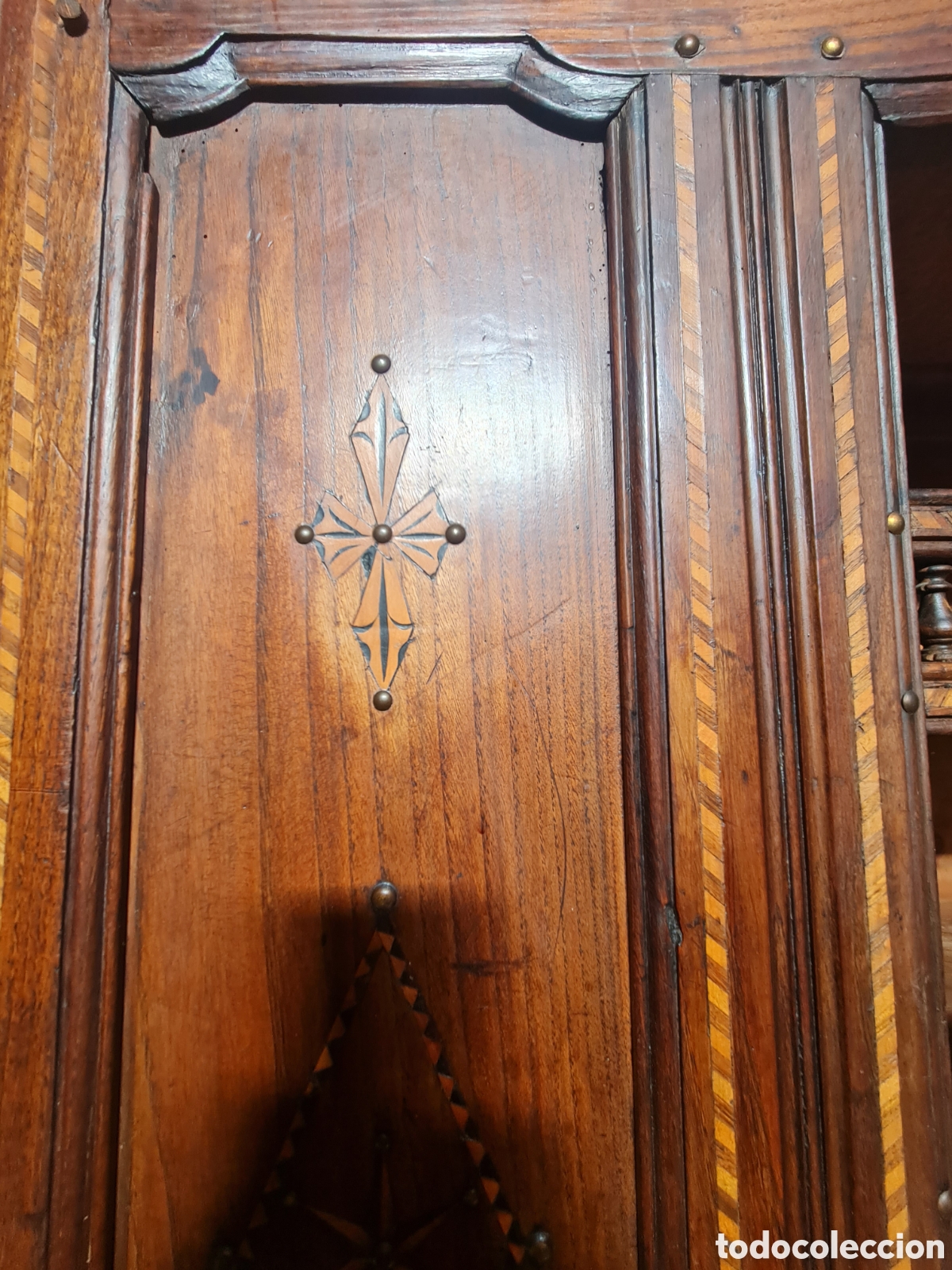 Antig&uuml;edades: Alacena del 1900 en roble - Foto 3