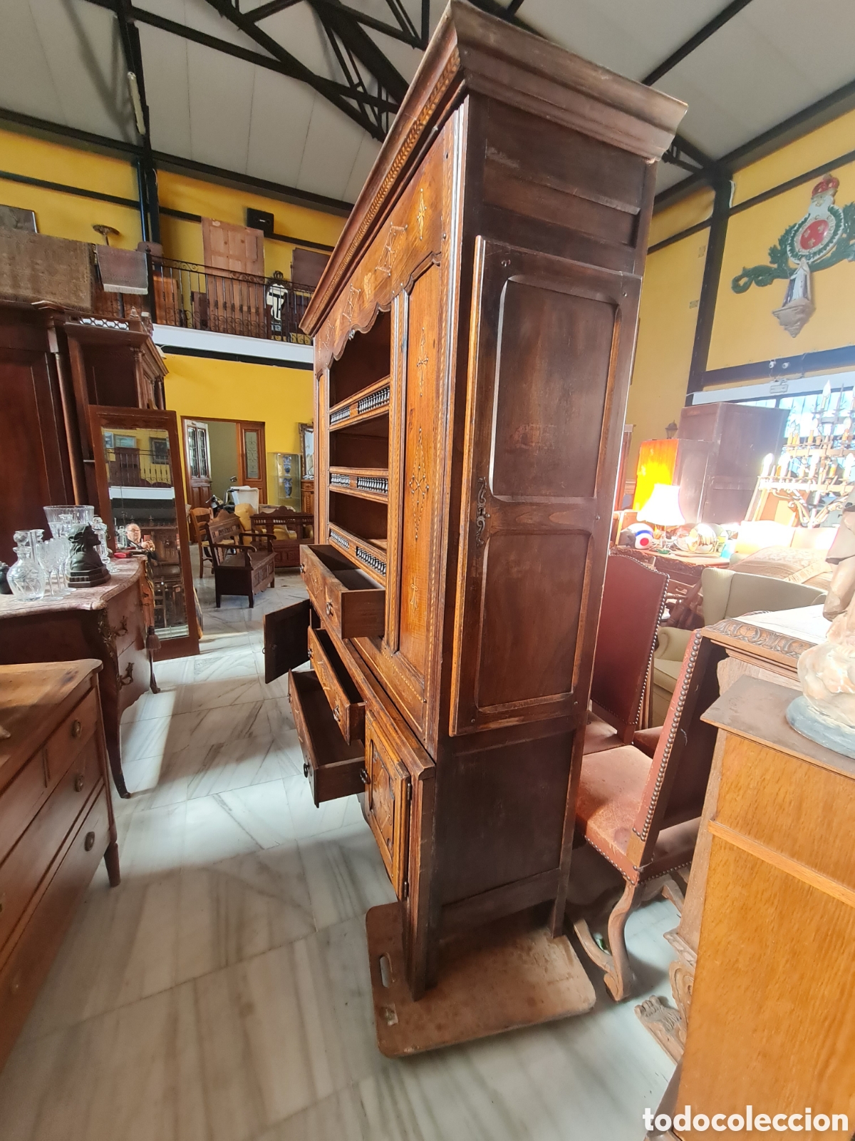 Antig&uuml;edades: Alacena del 1900 en roble - Foto 7