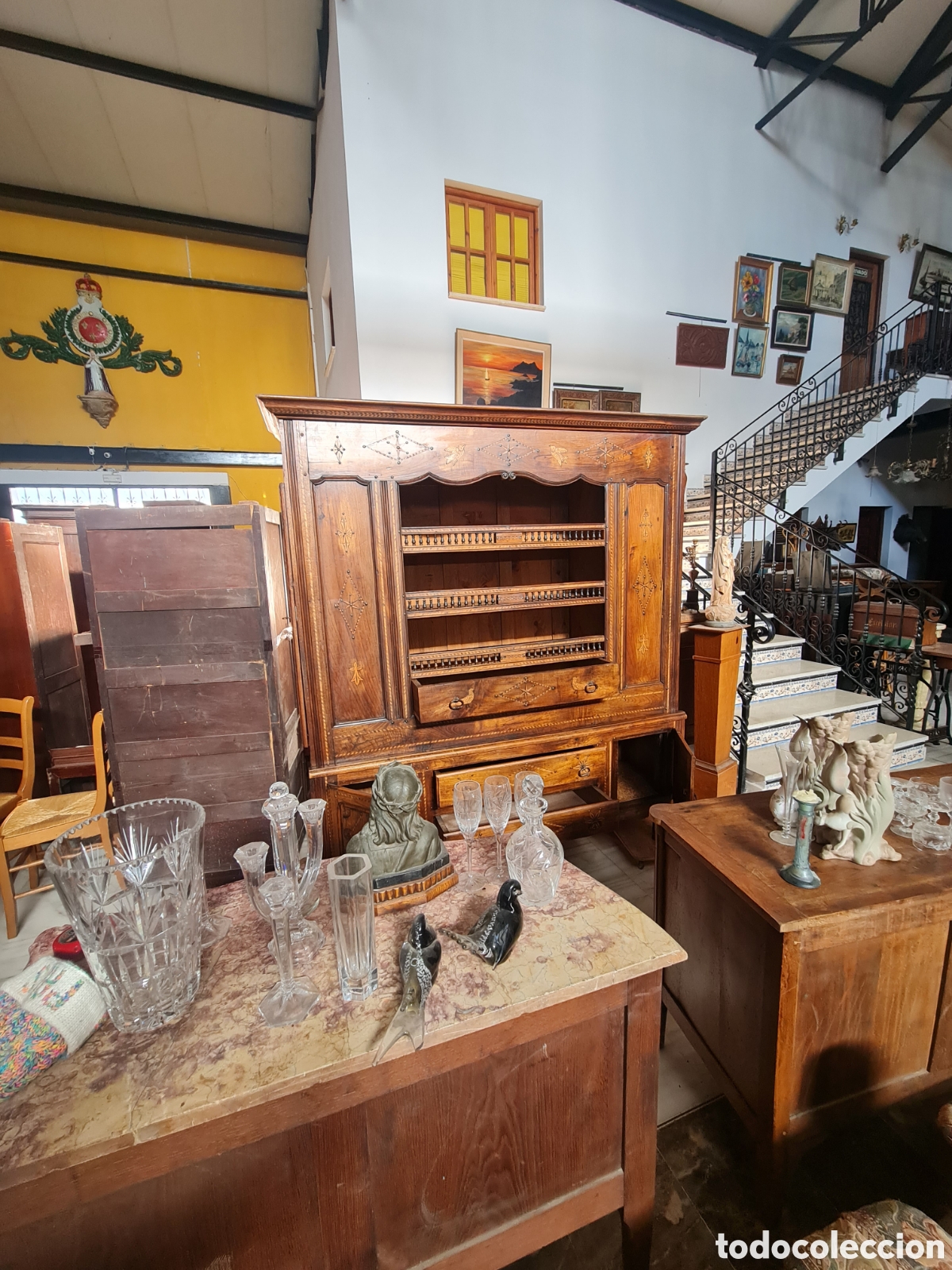 Antig&uuml;edades: Alacena del 1900 en roble - Foto 10