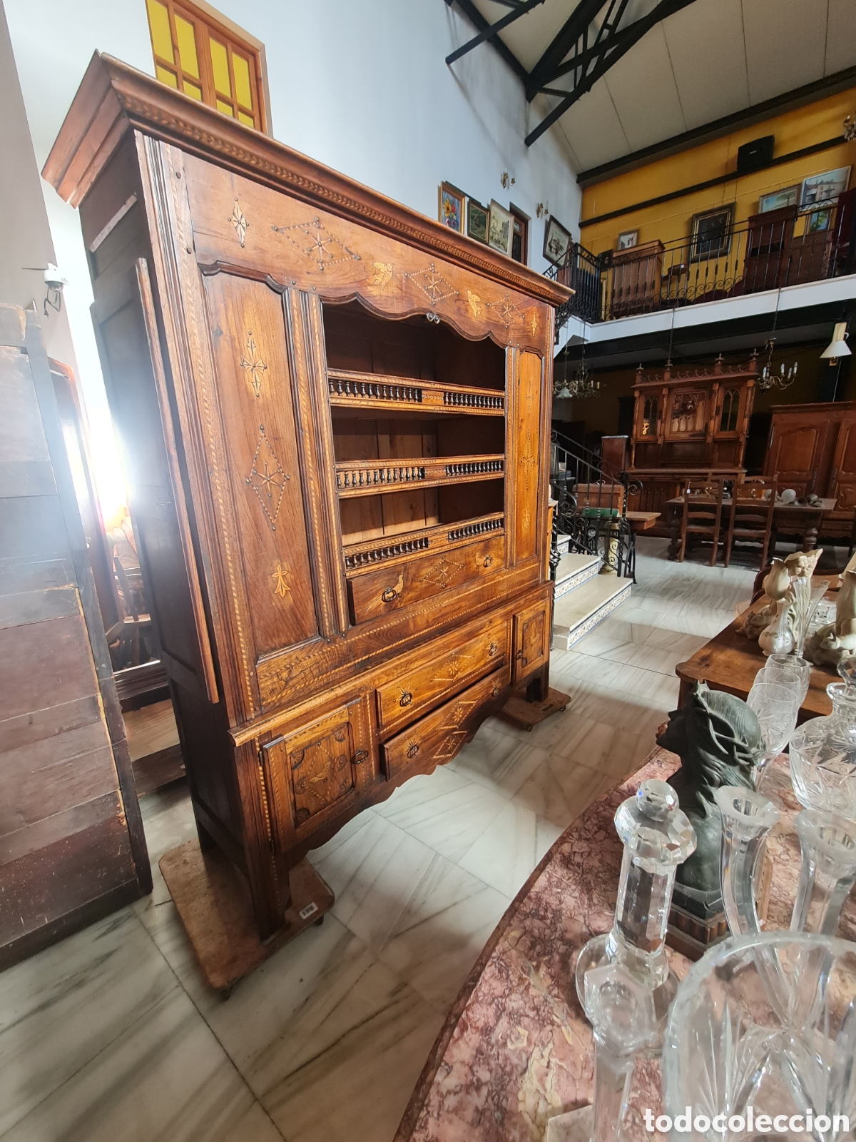 Antig&uuml;edades: Alacena del 1900 en roble - Foto 1