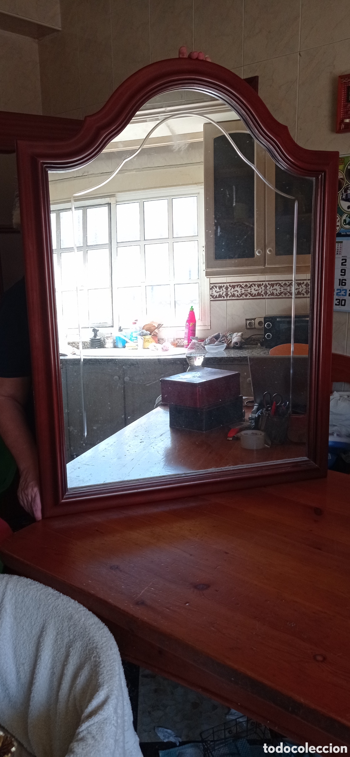 Antig&uuml;edades: GRAN ESPEJO / CON MARCO / DE CRISTAL / COMO NUEVO - Foto 1
