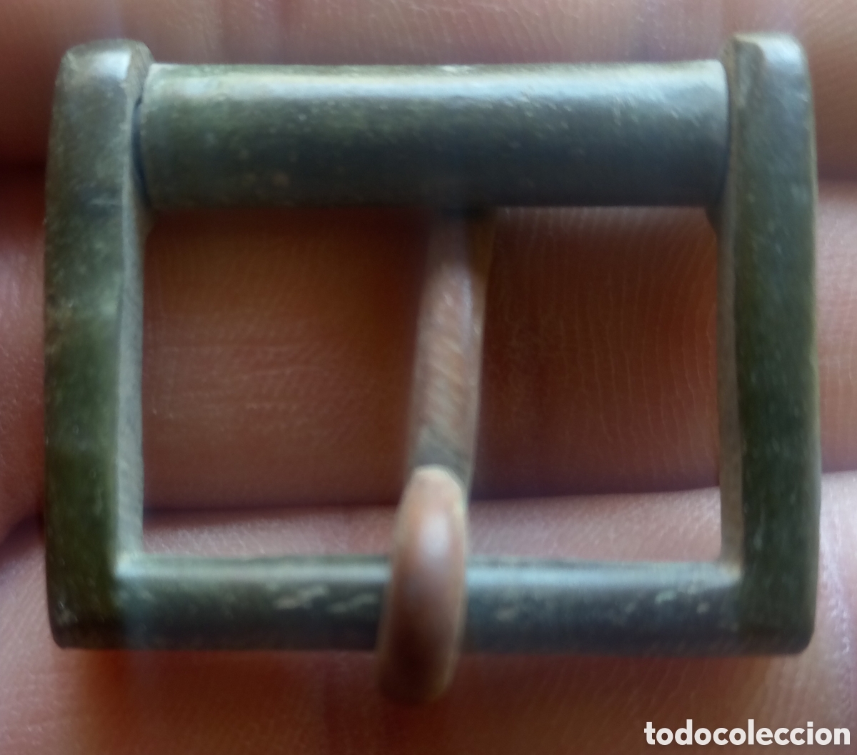 Antig&uuml;edades: Hebilla de bronce siglo XVIII - Foto 2