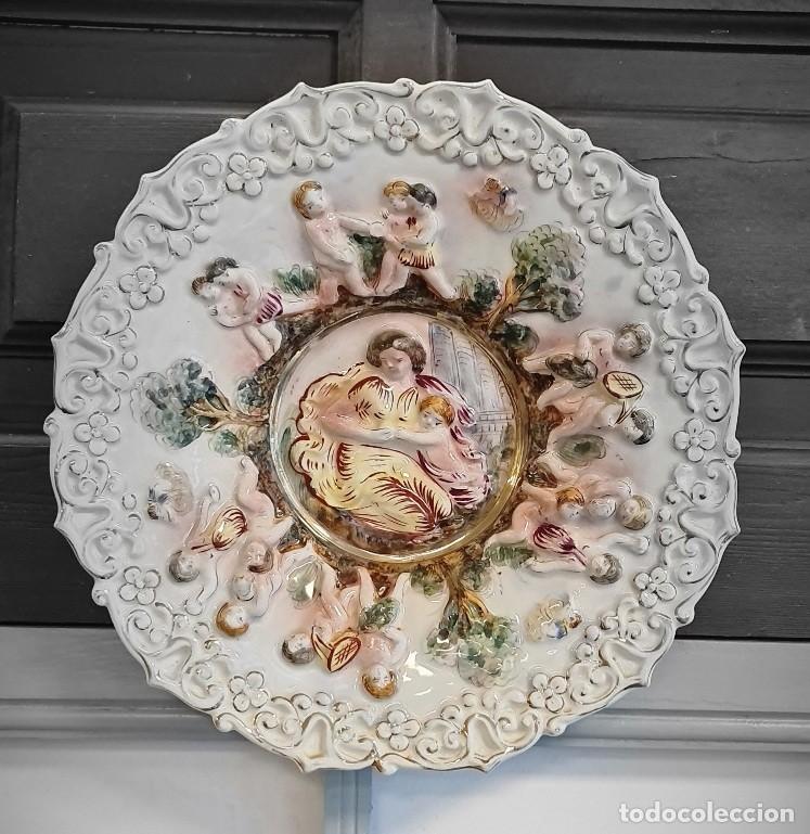 Antig&uuml;edades: Plato fuente Capodimonte - Foto 2