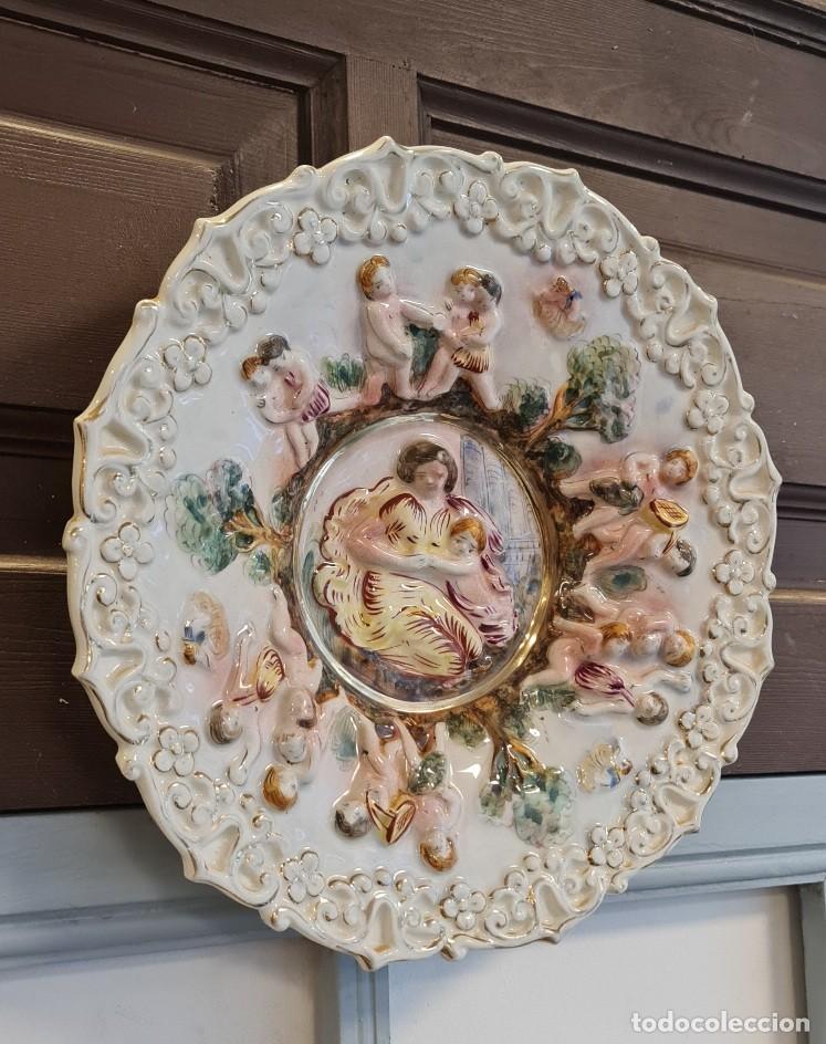 Antig&uuml;edades: Plato fuente Capodimonte - Foto 3