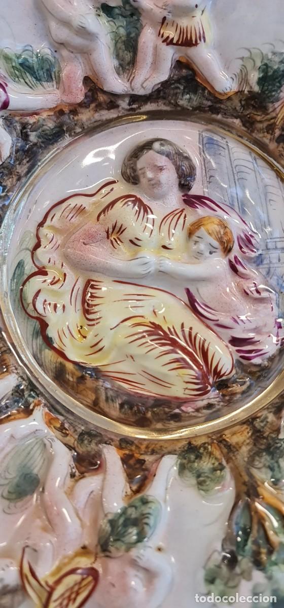 Antig&uuml;edades: Plato fuente Capodimonte - Foto 6