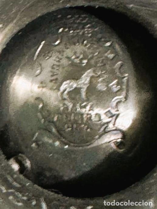 Antig&uuml;edades: Juego de te metal con sello - Foto 4