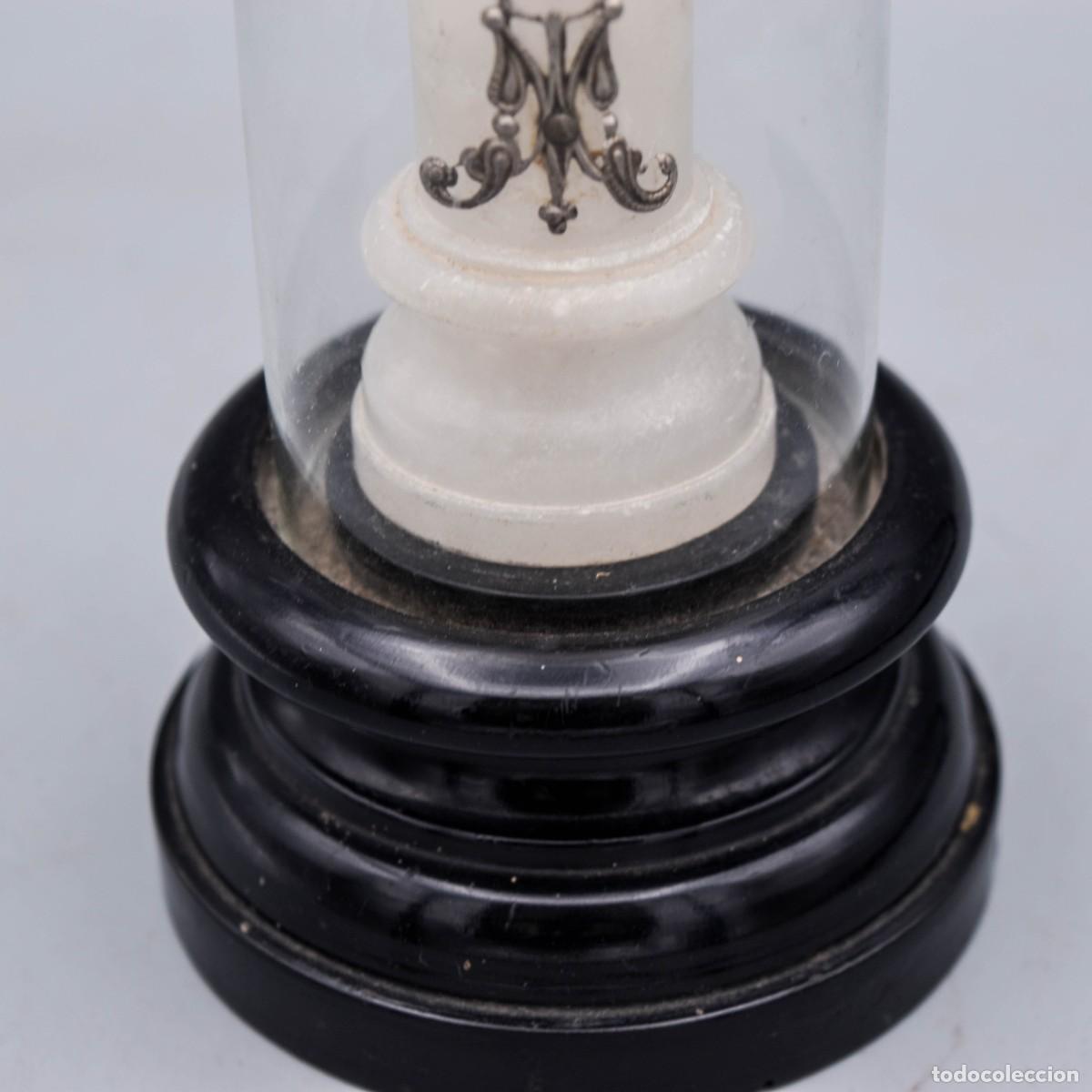Antig&uuml;edades: Virgen de plata con c&uacute;pula de cristal - Foto 5
