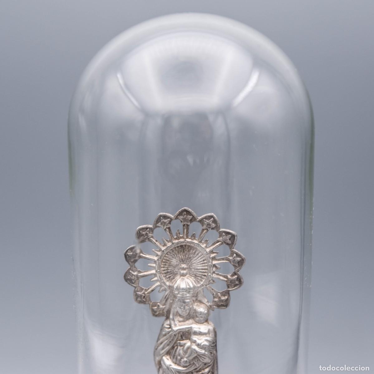 Antig&uuml;edades: Virgen de plata con c&uacute;pula de cristal - Foto 6