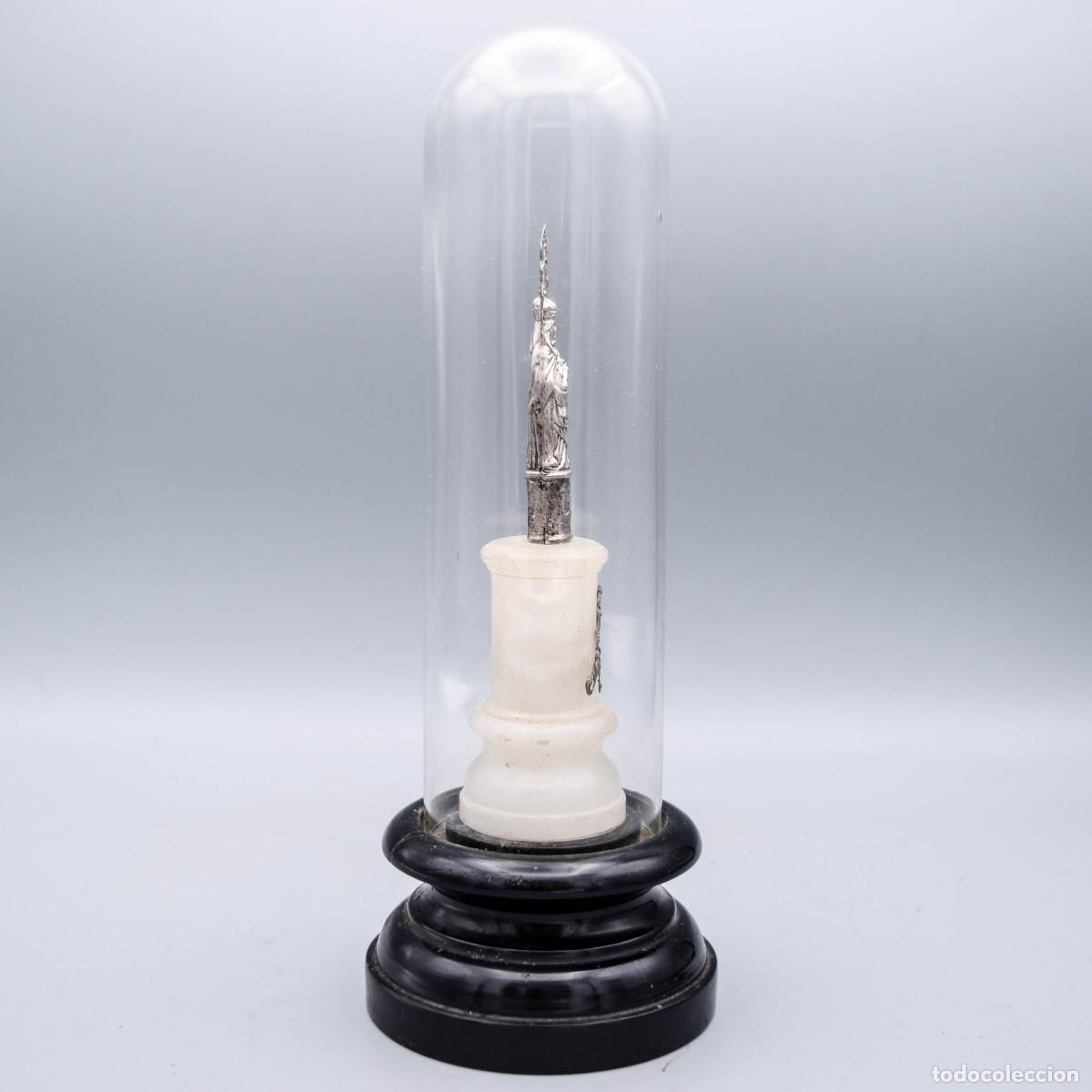 Antig&uuml;edades: Virgen de plata con c&uacute;pula de cristal - Foto 7
