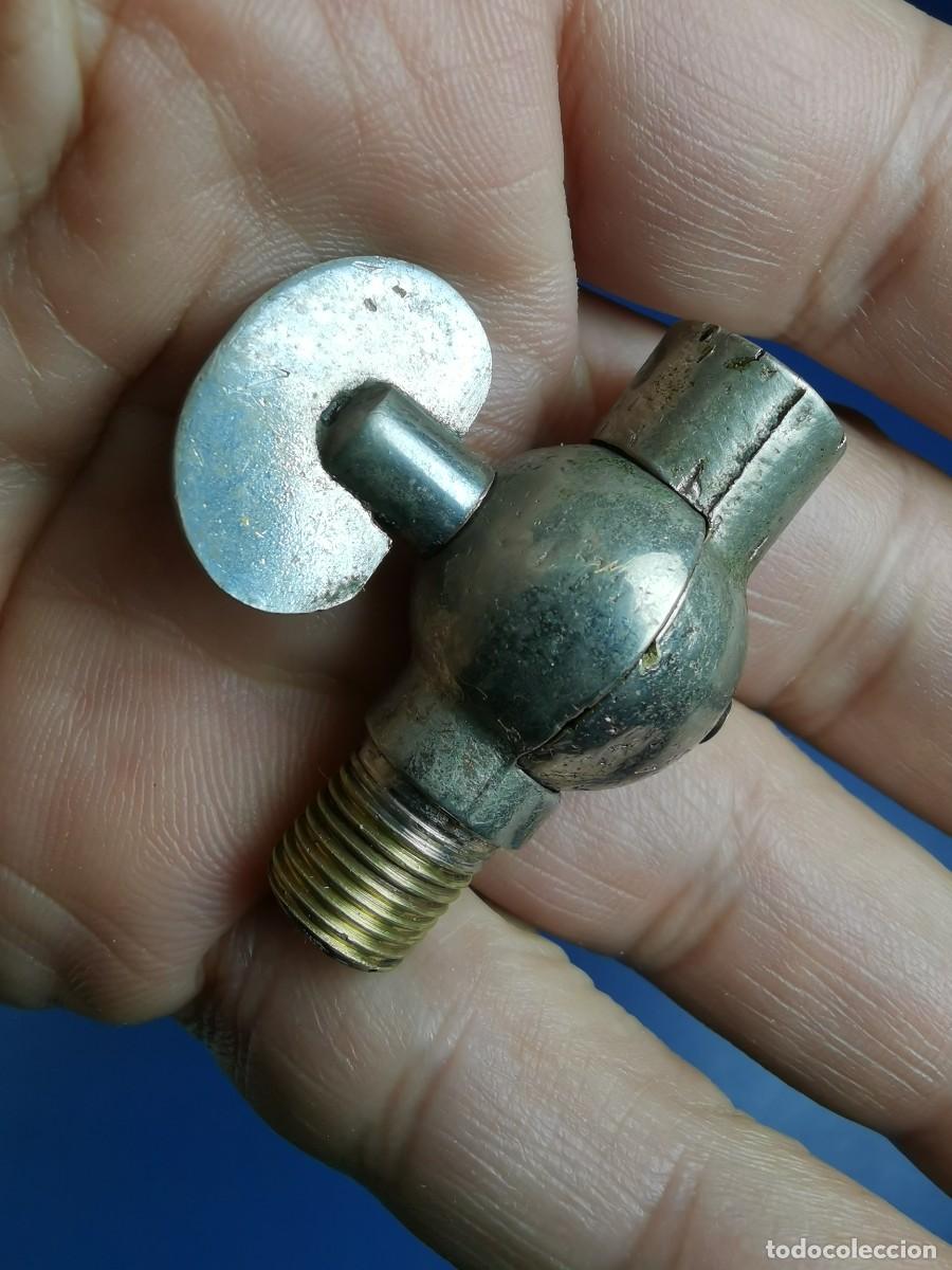 Antig&uuml;edades: ROTULA LAMPARA BRONCE CROMADO A&Ntilde;OS 30 - Foto 3