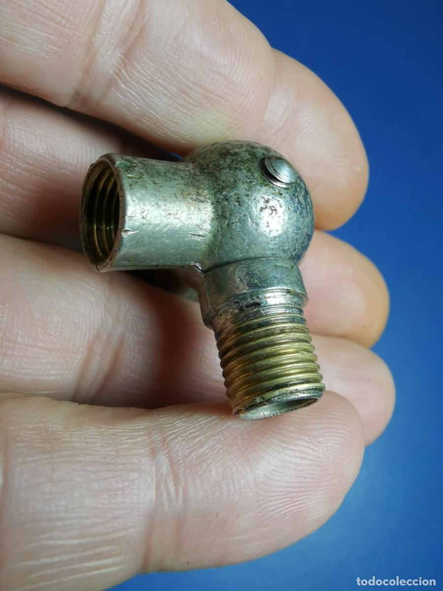 Antig&uuml;edades: ROTULA LAMPARA BRONCE CROMADO A&Ntilde;OS 30 - Foto 13