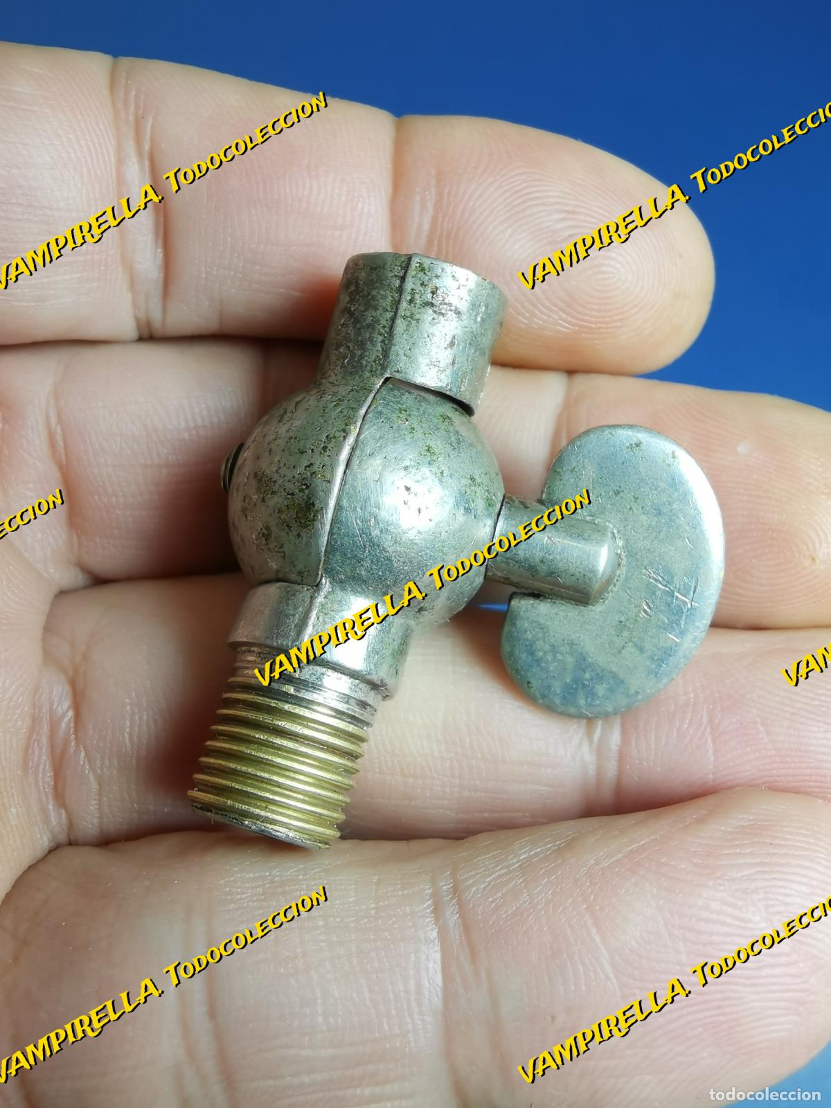 Antig&uuml;edades: ROTULA LAMPARA BRONCE CROMADO A&Ntilde;OS 30 - Foto 1