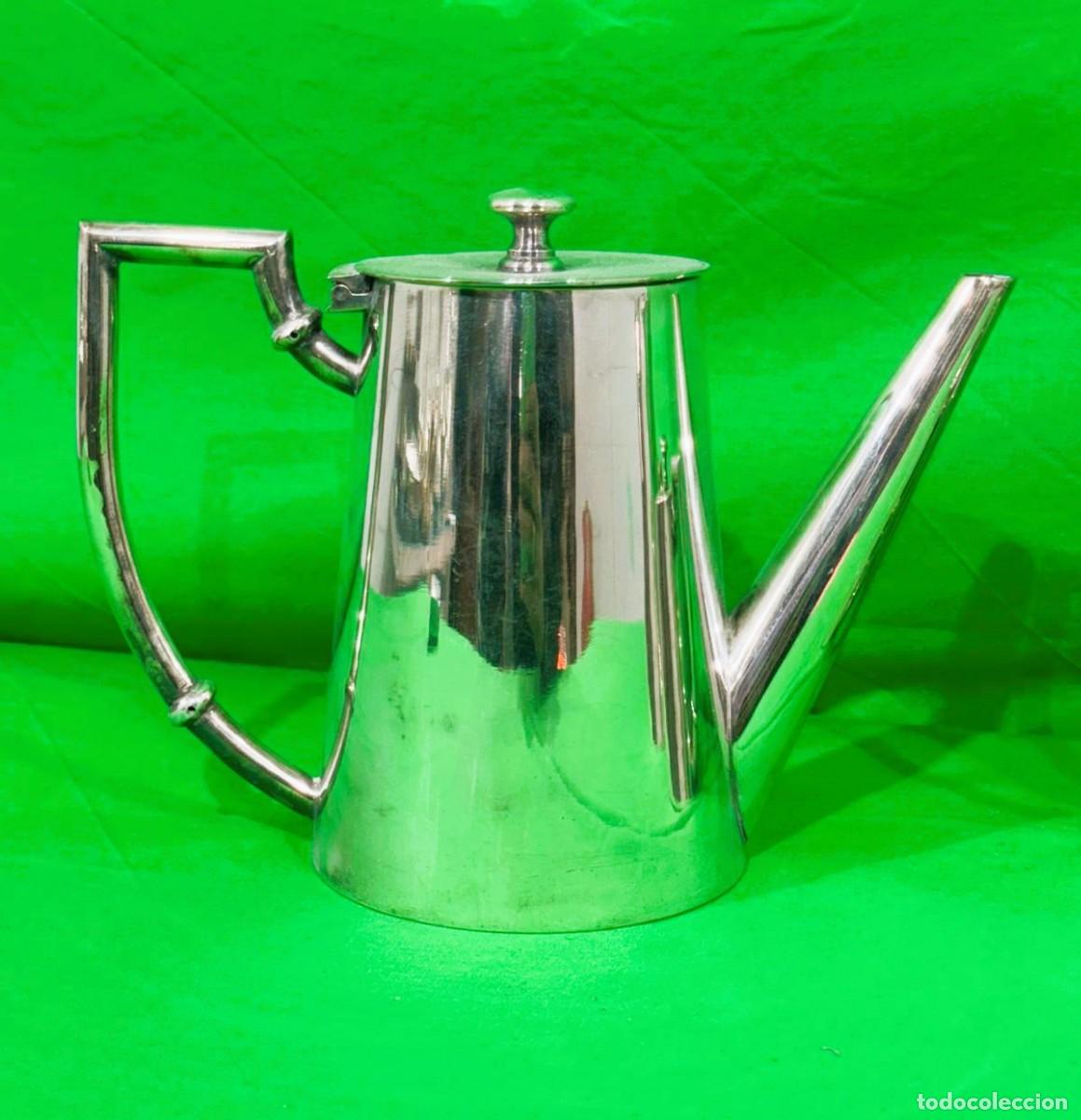 Antig&uuml;edades: Juego de caf&eacute; plata Meneses - Foto 2