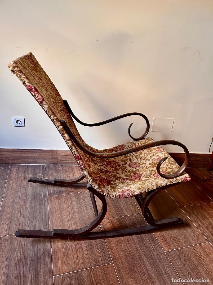 Antig&uuml;edades: PAREJA DE MECEDORAS THONET - Foto 2