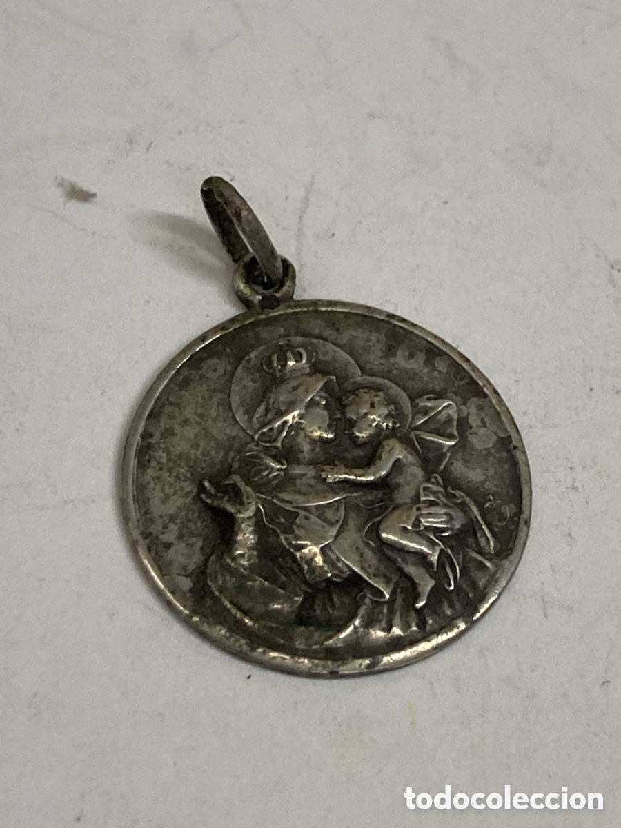 Antig&uuml;edades: Medalla de plata religiosa C379 - Foto 1