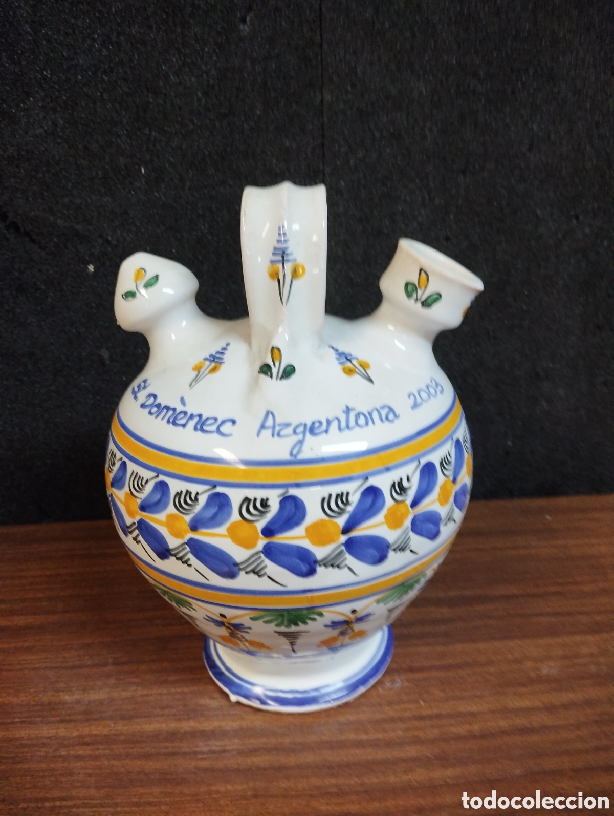 Antig&uuml;edades: BOTIJO DE PORCELANA DE TALAVERA - Foto 2