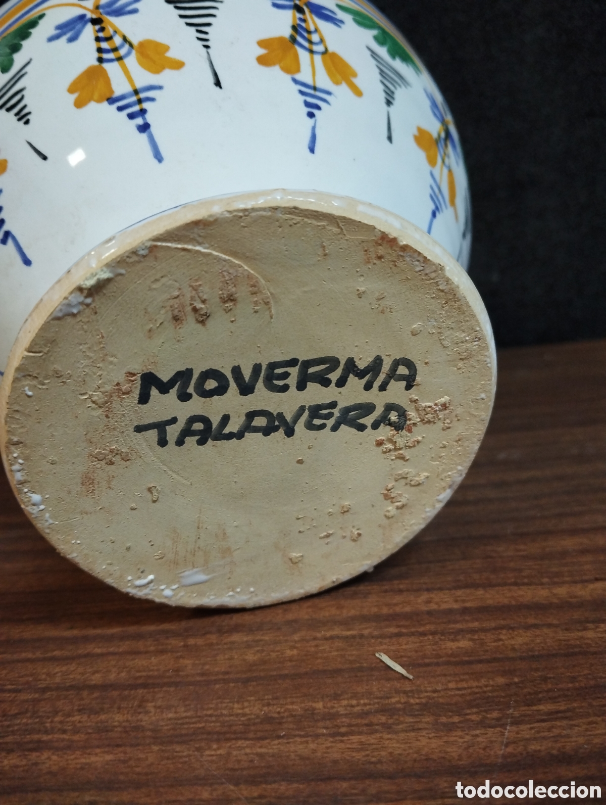 Antig&uuml;edades: BOTIJO DE PORCELANA DE TALAVERA - Foto 4