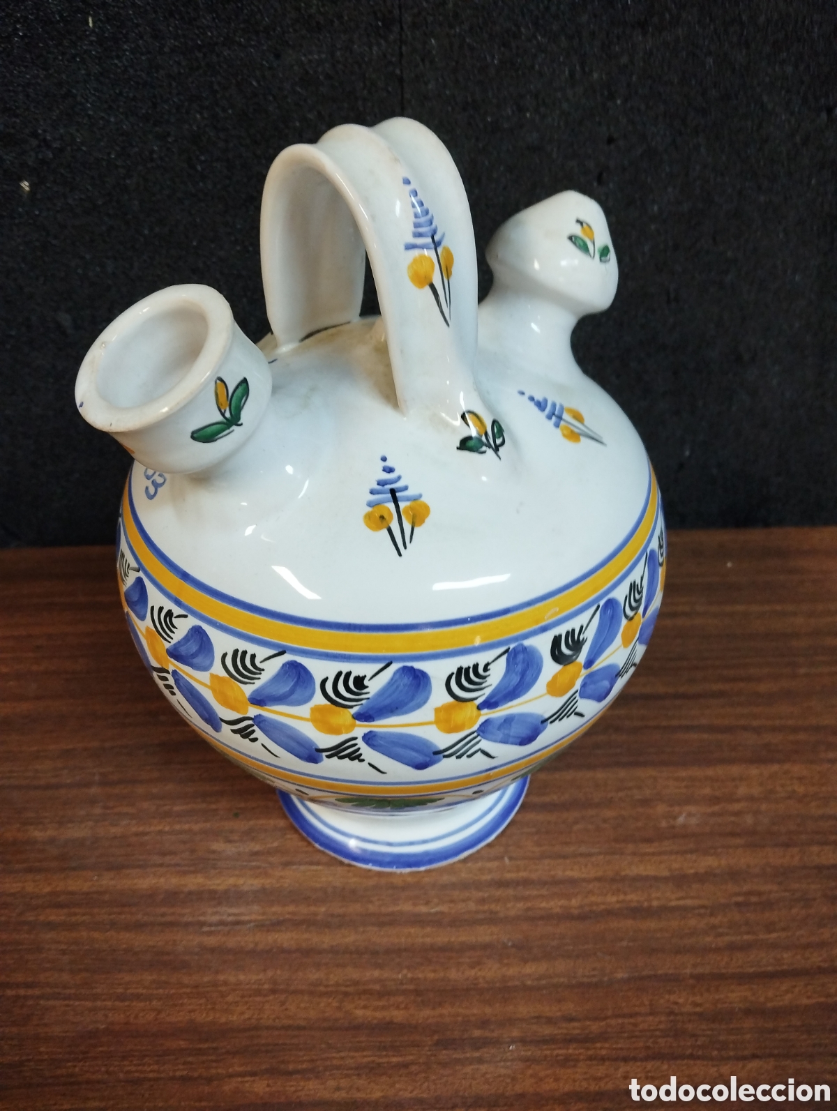 Antig&uuml;edades: BOTIJO DE PORCELANA DE TALAVERA - Foto 5