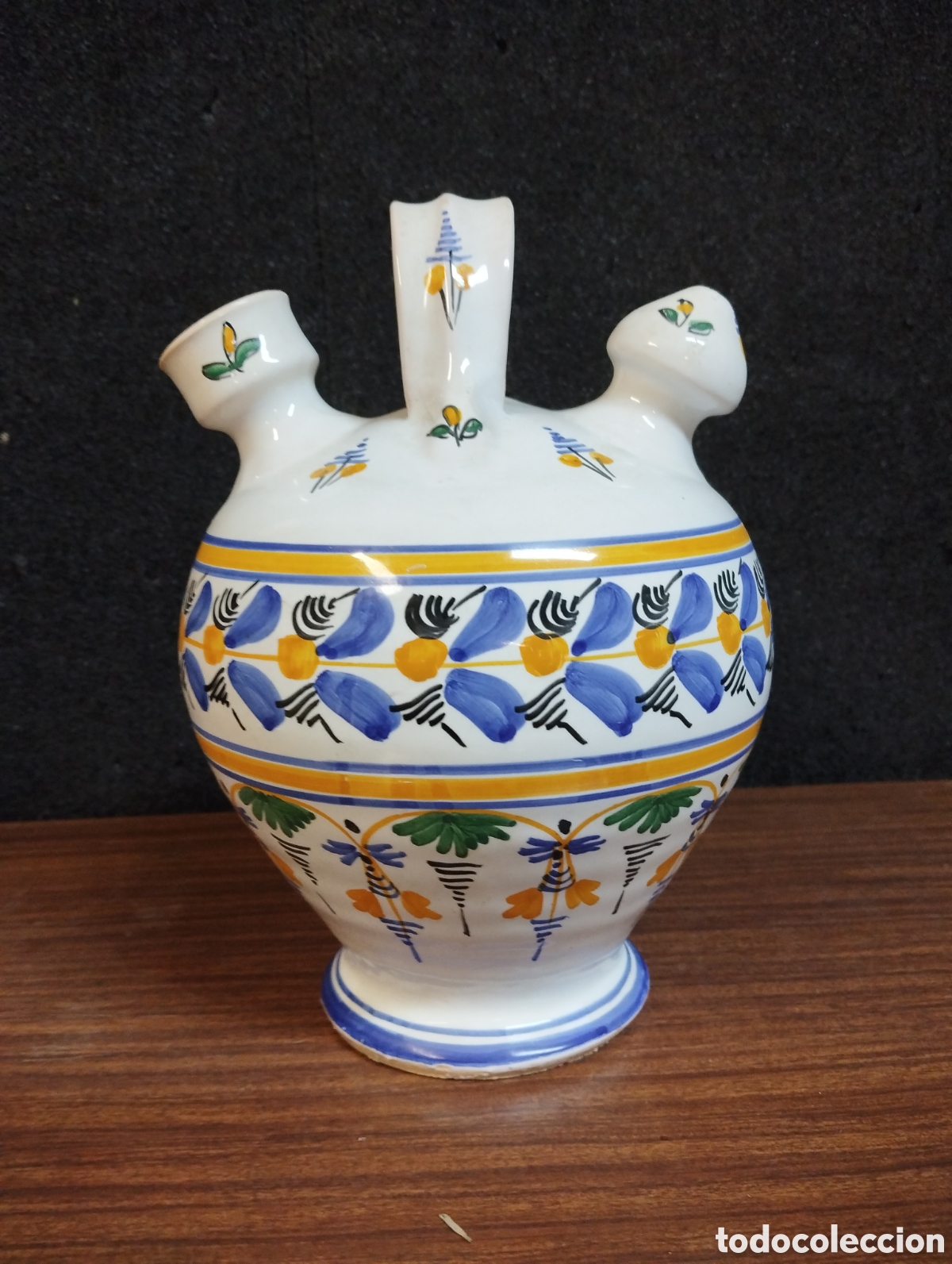 Antig&uuml;edades: BOTIJO DE PORCELANA DE TALAVERA - Foto 1