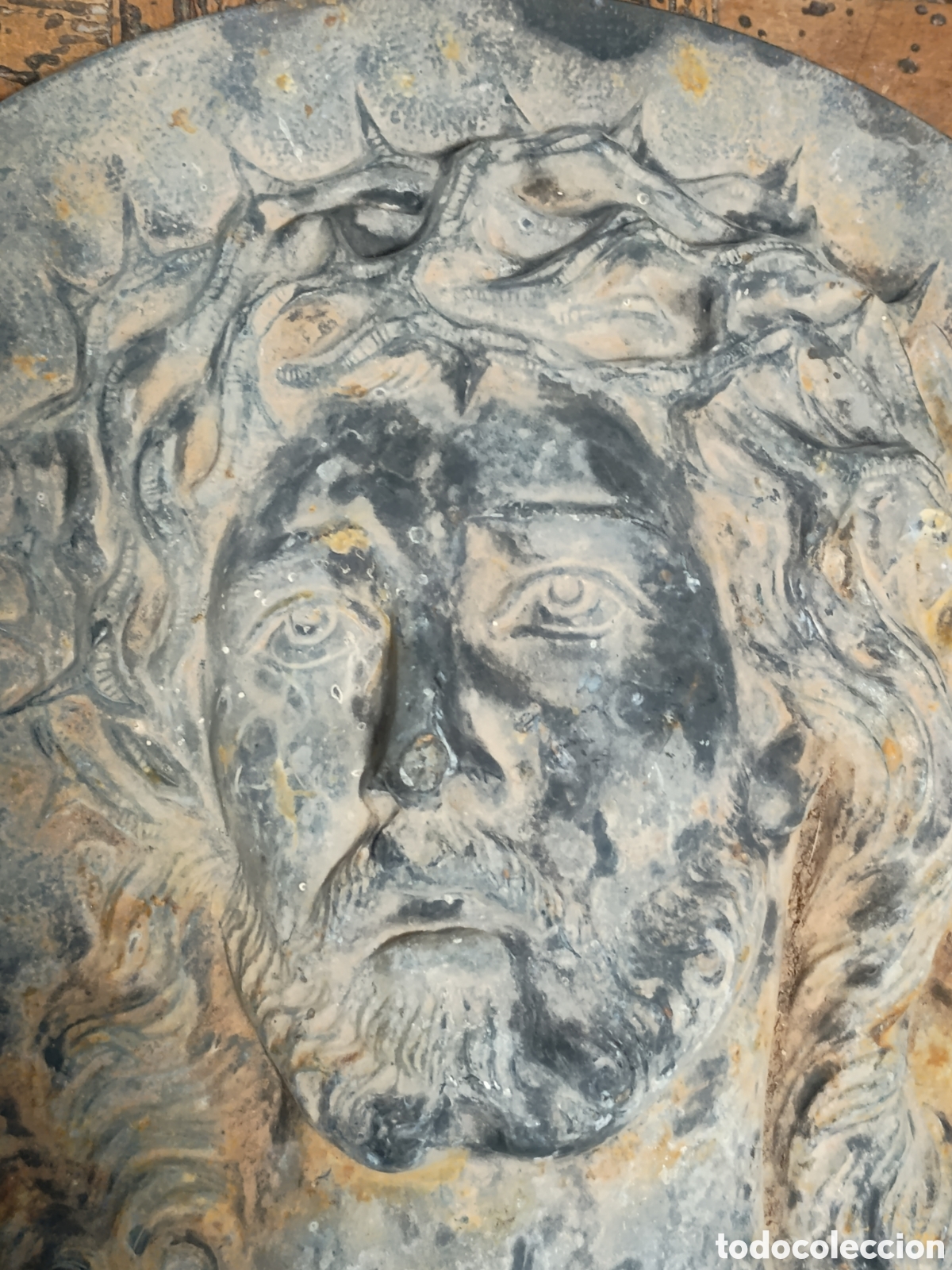Antig&uuml;edades: Cristo metal plomo imagen - Foto 2