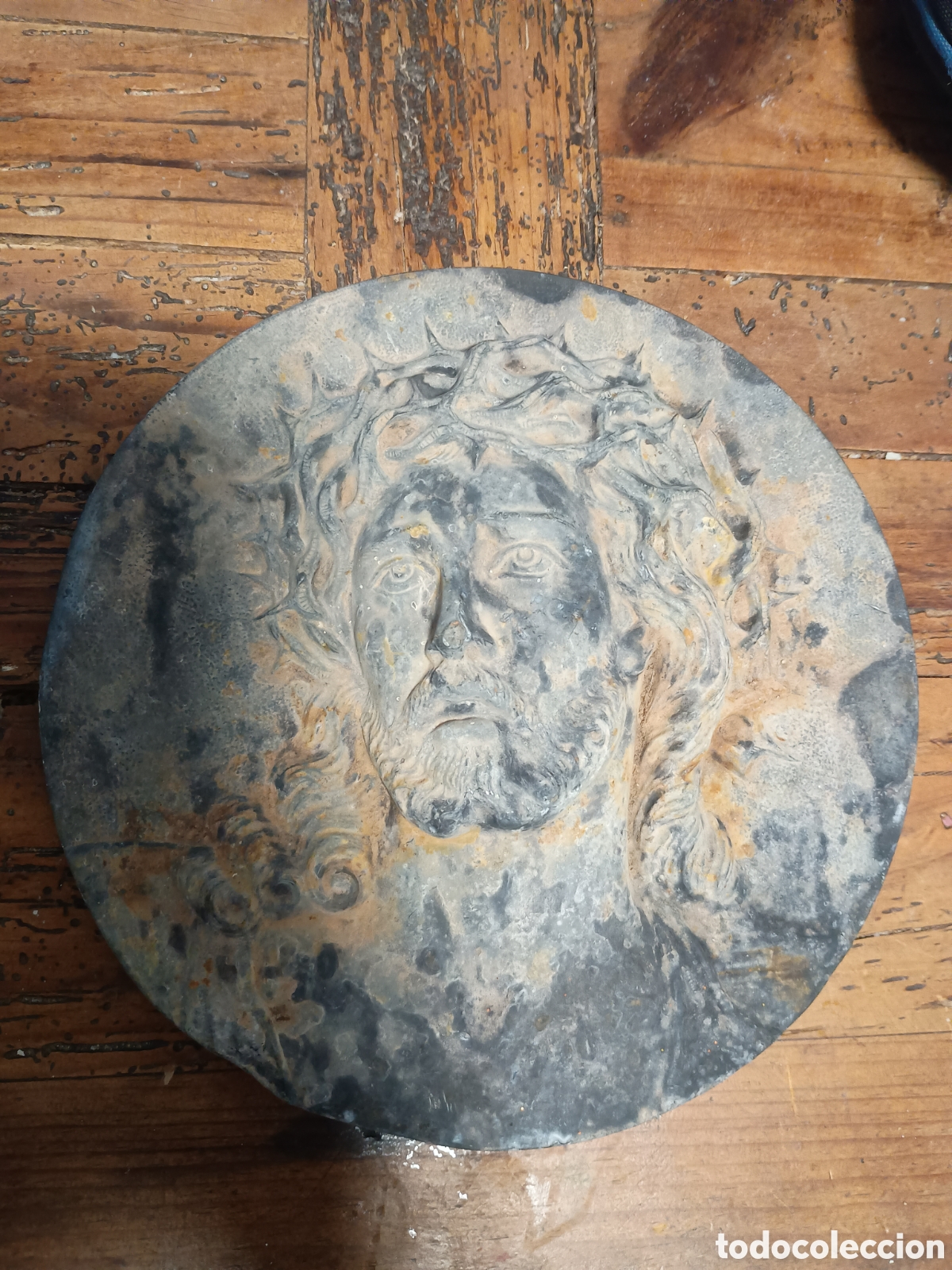 Antig&uuml;edades: Cristo metal plomo imagen - Foto 1