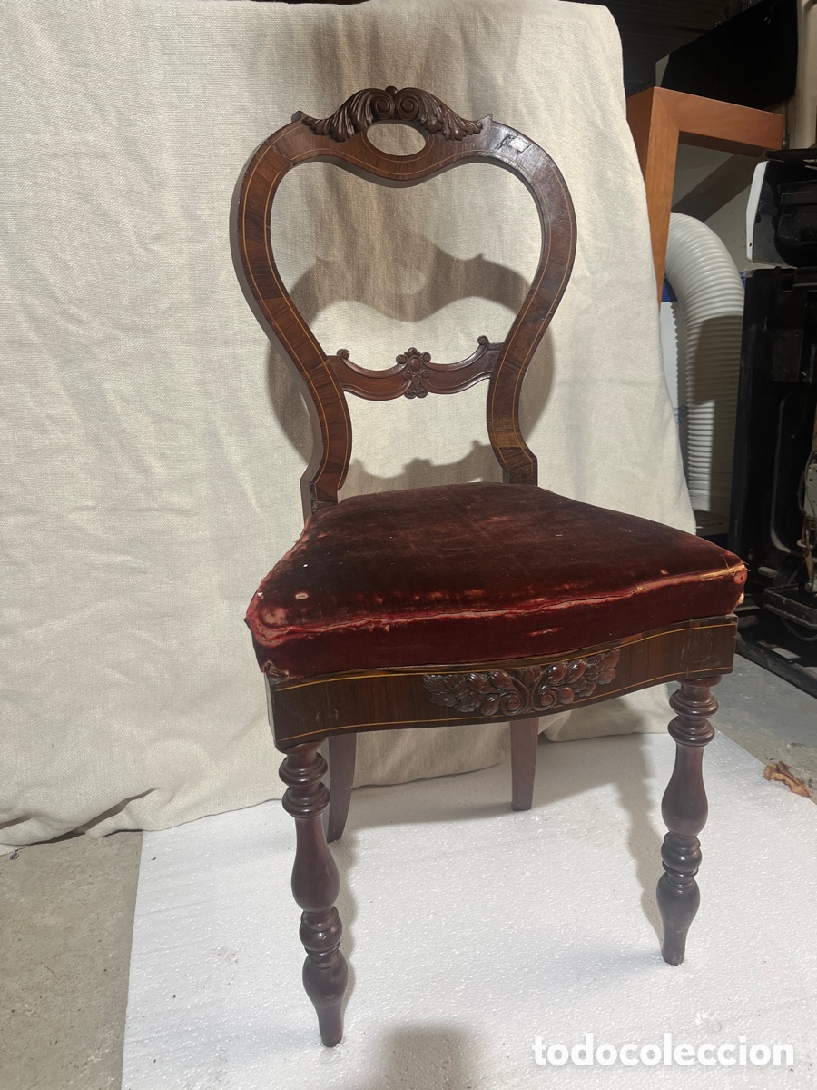 Antig&uuml;edades: Silla para piano Isabelina