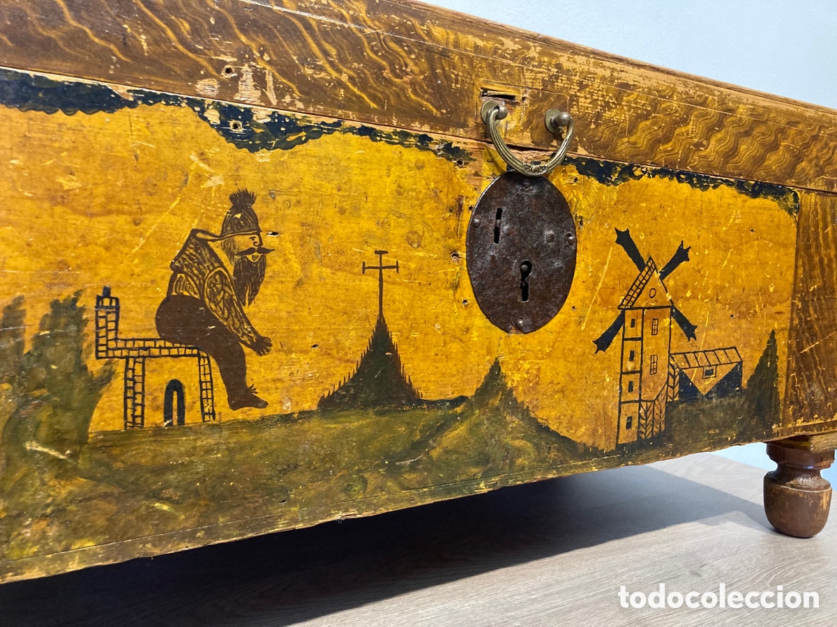 Antig&uuml;edades: Antiguo ba&uacute;l pintado. SXIX - Foto 7