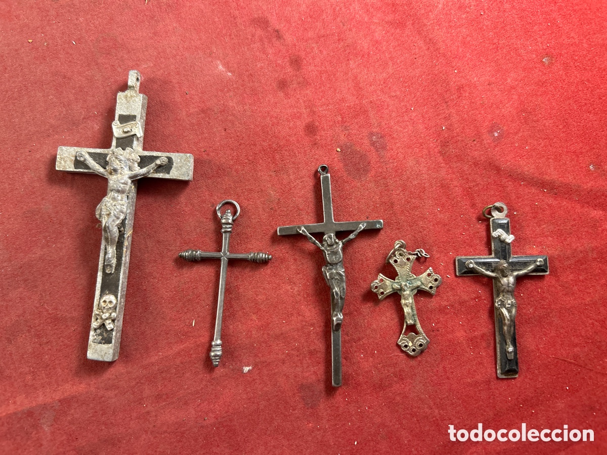 Antig&uuml;edades: LOTE DE CRUCES ANTIGUAS - Foto 1