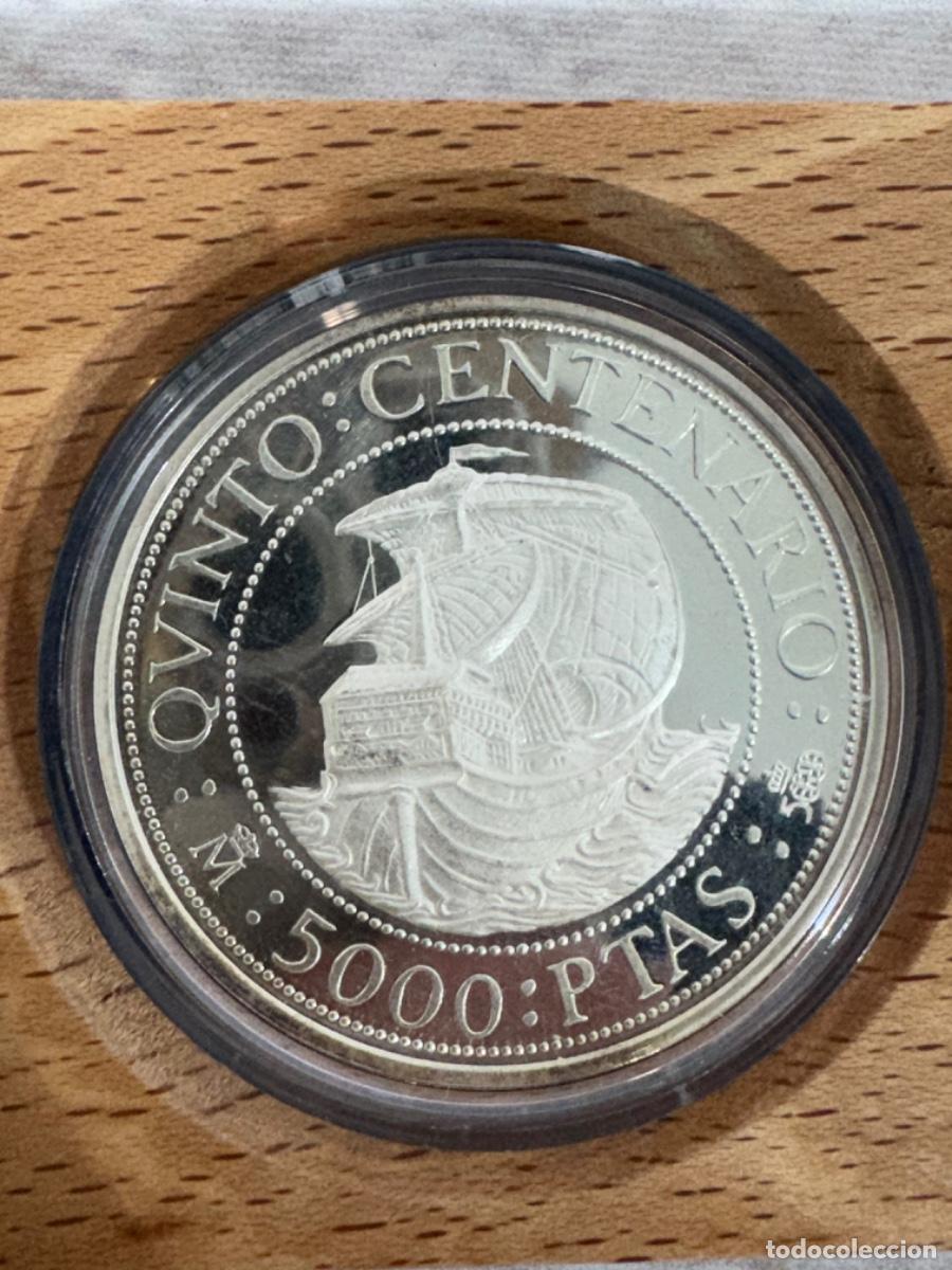 Antig&uuml;edades: MONEDA 5.000 PESETAS EN PLATA DE LEY - Foto 2