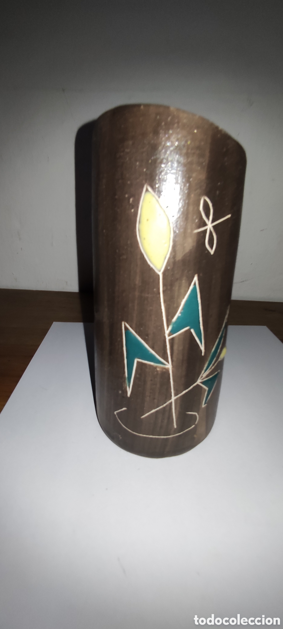 Antig&uuml;edades: Jarr&oacute;n de cer&aacute;mica pintada a mano - Foto 6