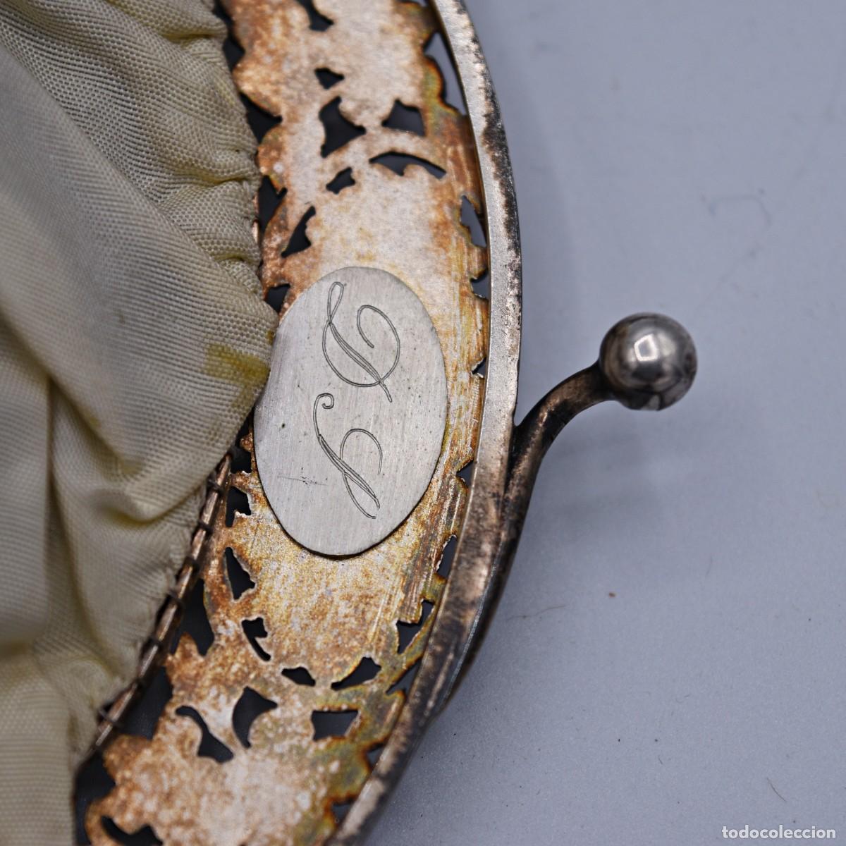 Antig&uuml;edades: Bolso antiguo de plata .800 - Foto 4