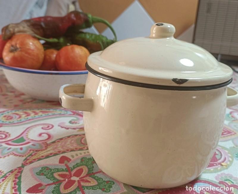 Antig&uuml;edades: Preciosa Olla esmaltada - Foto 2