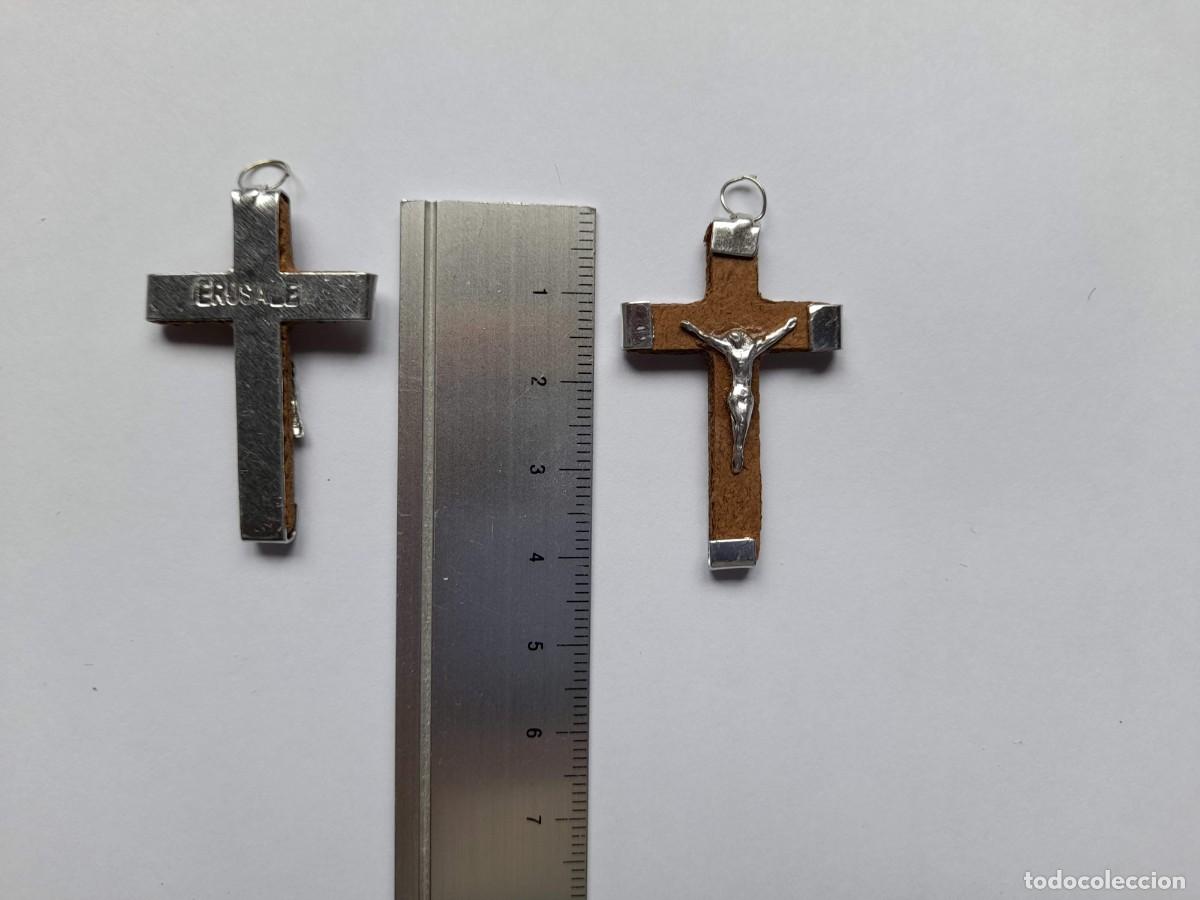 Antig&uuml;edades: Cruz de Madera con metal - Foto 1