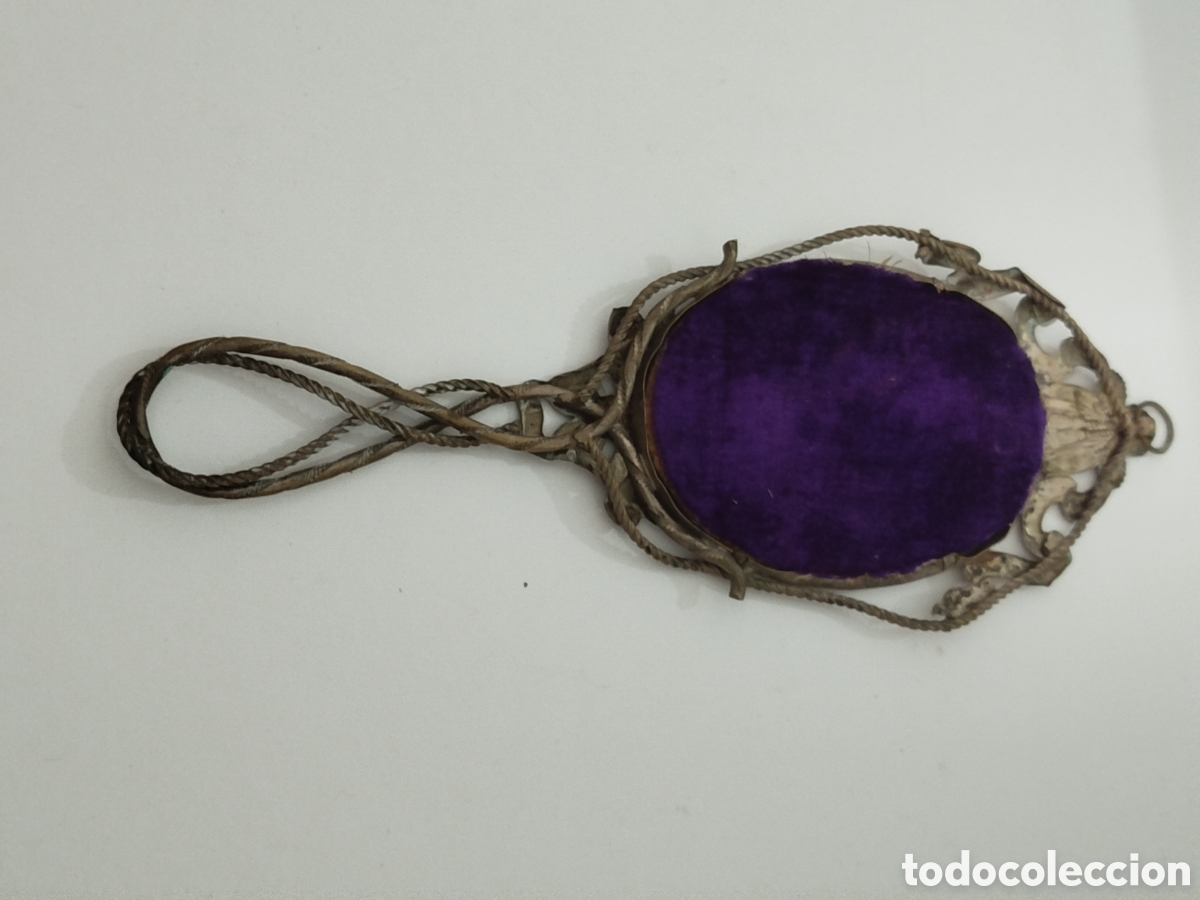 Antig&uuml;edades: Espejo de mano antiguo - Foto 3