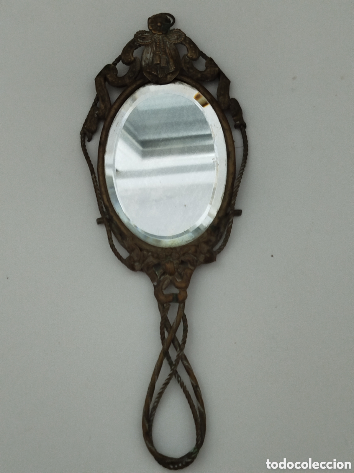 Antig&uuml;edades: Espejo de mano antiguo - Foto 1