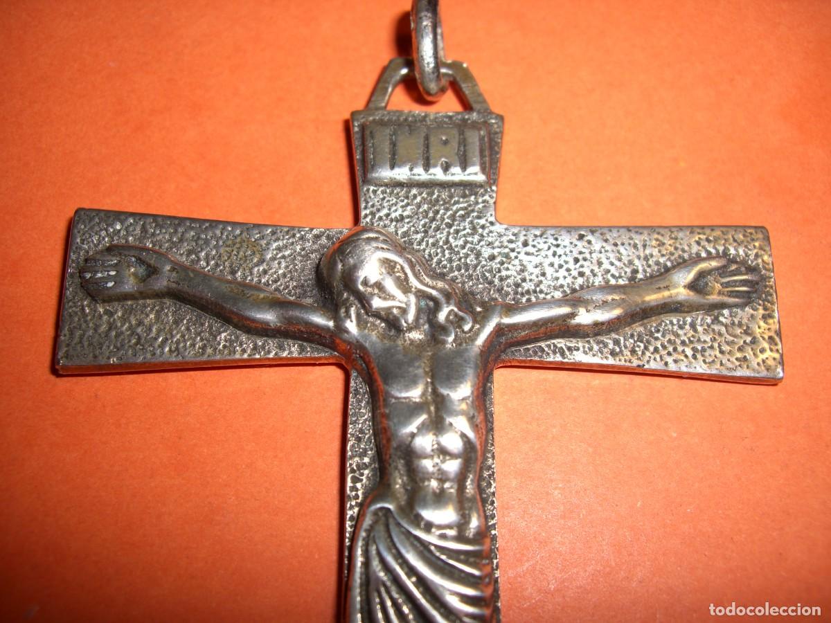 Antig&uuml;edades: CRUZ PECTORAL PLATA DE LEY - Foto 2